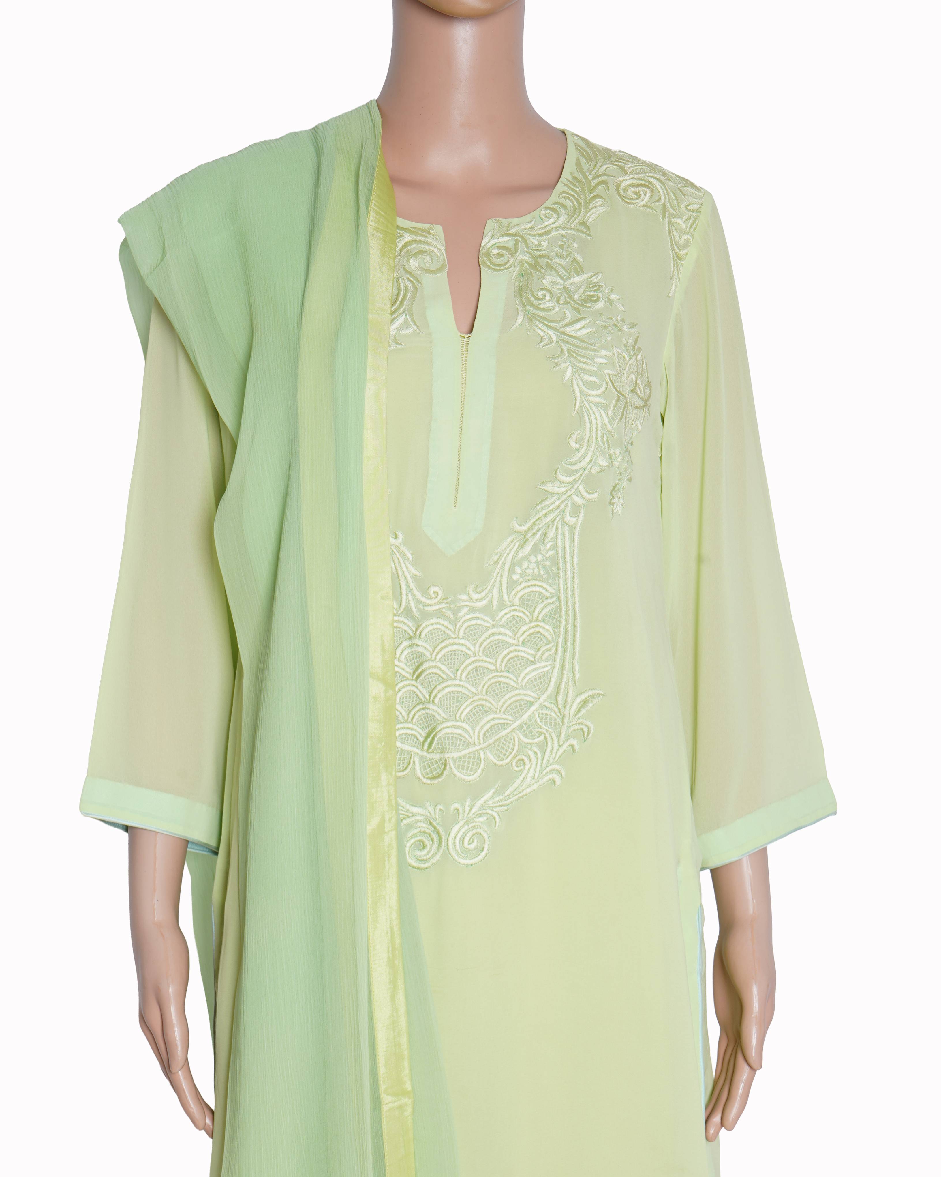 Pankaj & Nidhi green kurti Set of 3