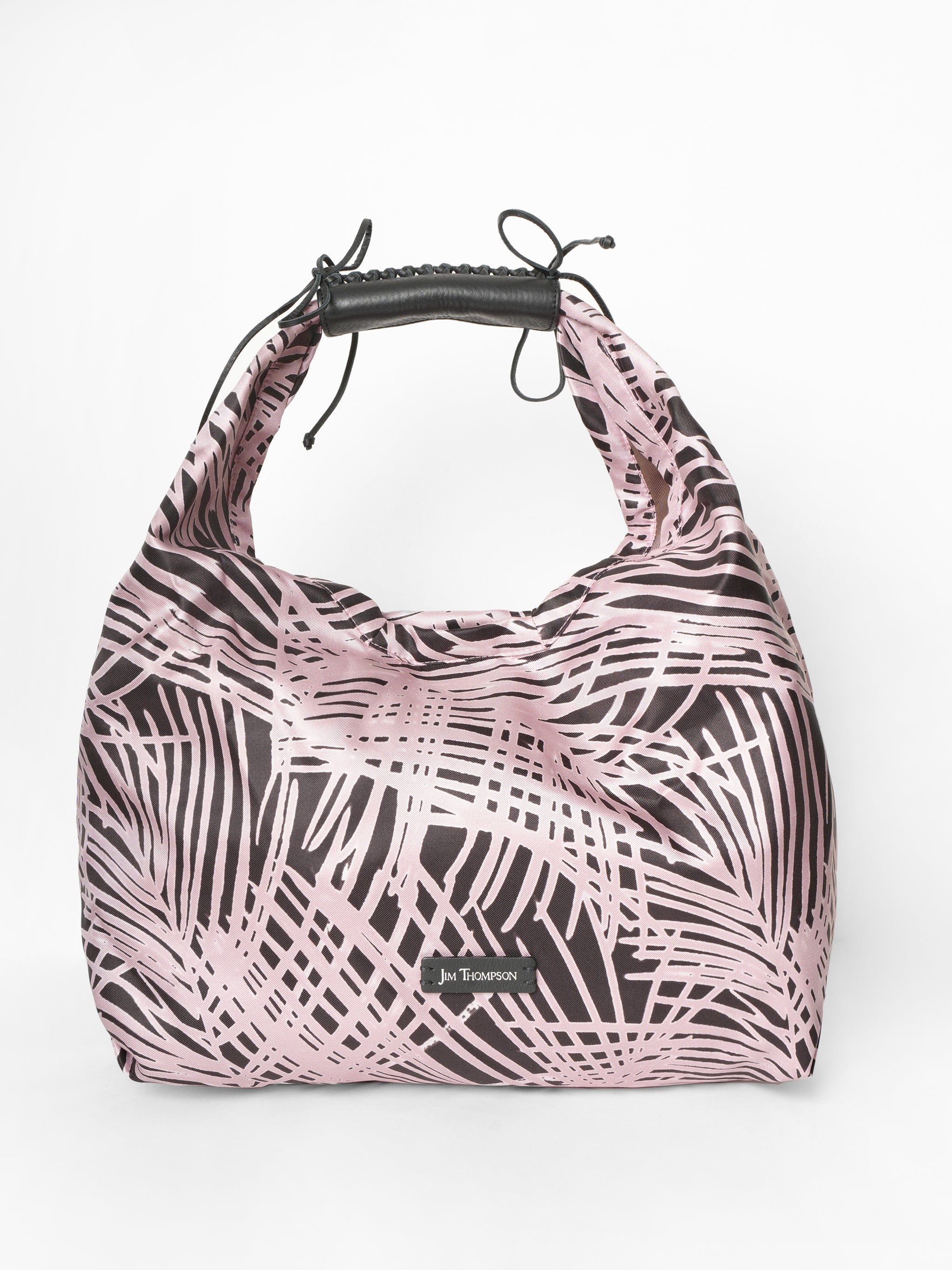 *New* Jim Thompson Pleated Silk Small Hobo Bag With Matching Detachable Pouch