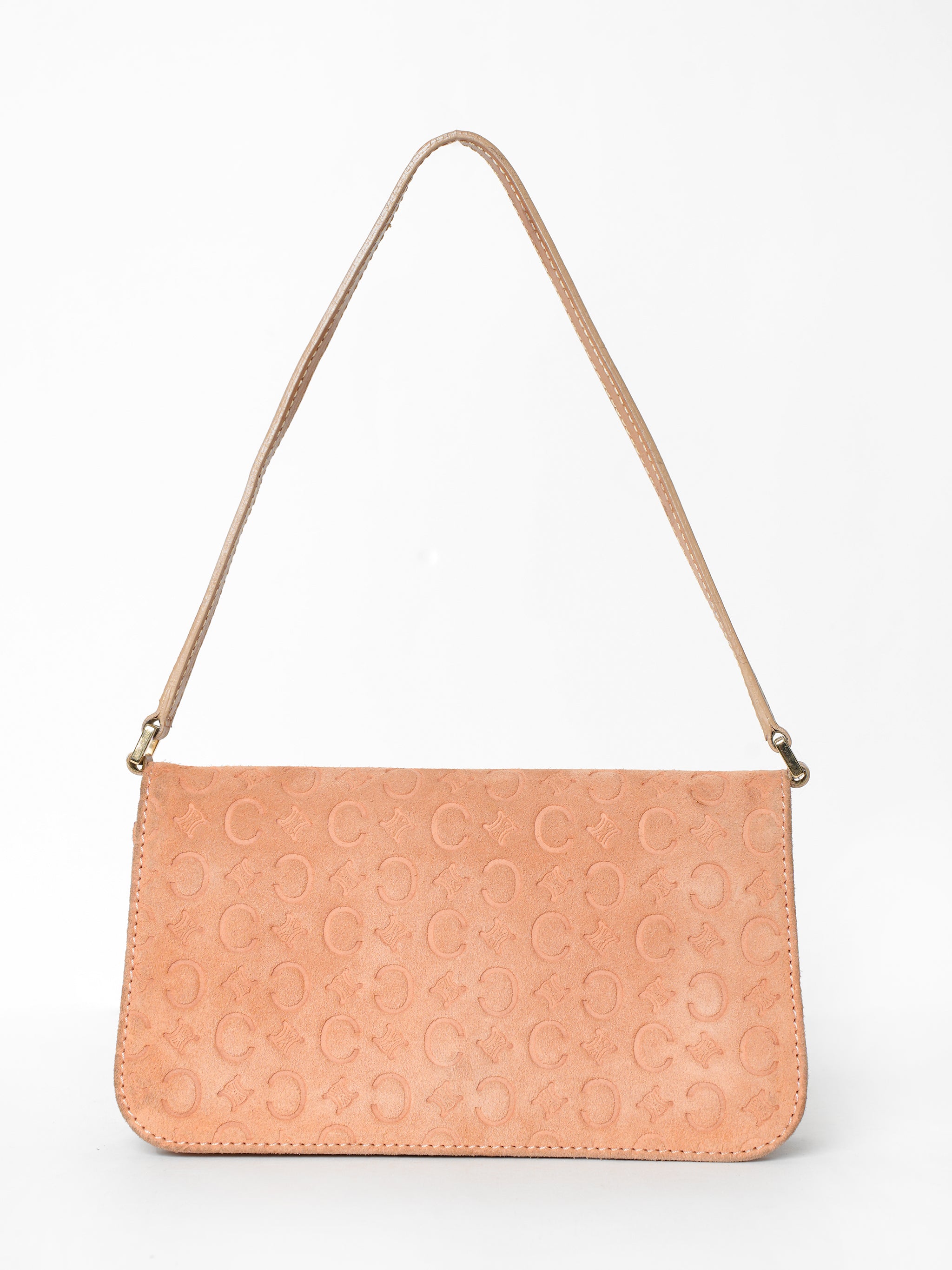 Celine Peach Suede Bag