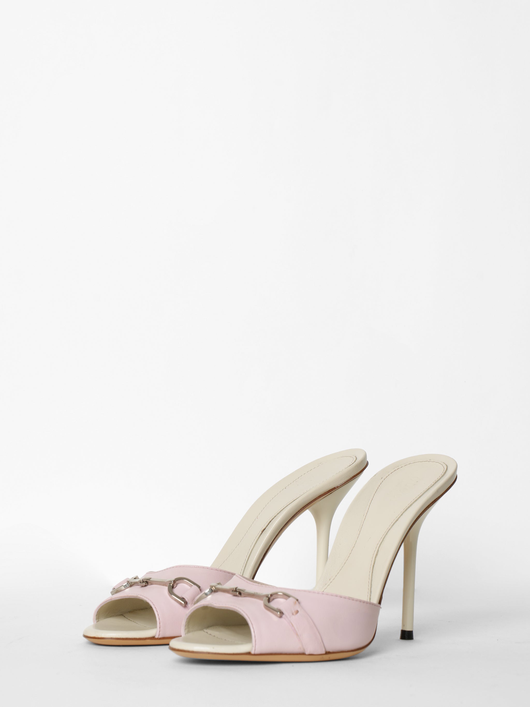 Gucci pink slide heels new arrivals