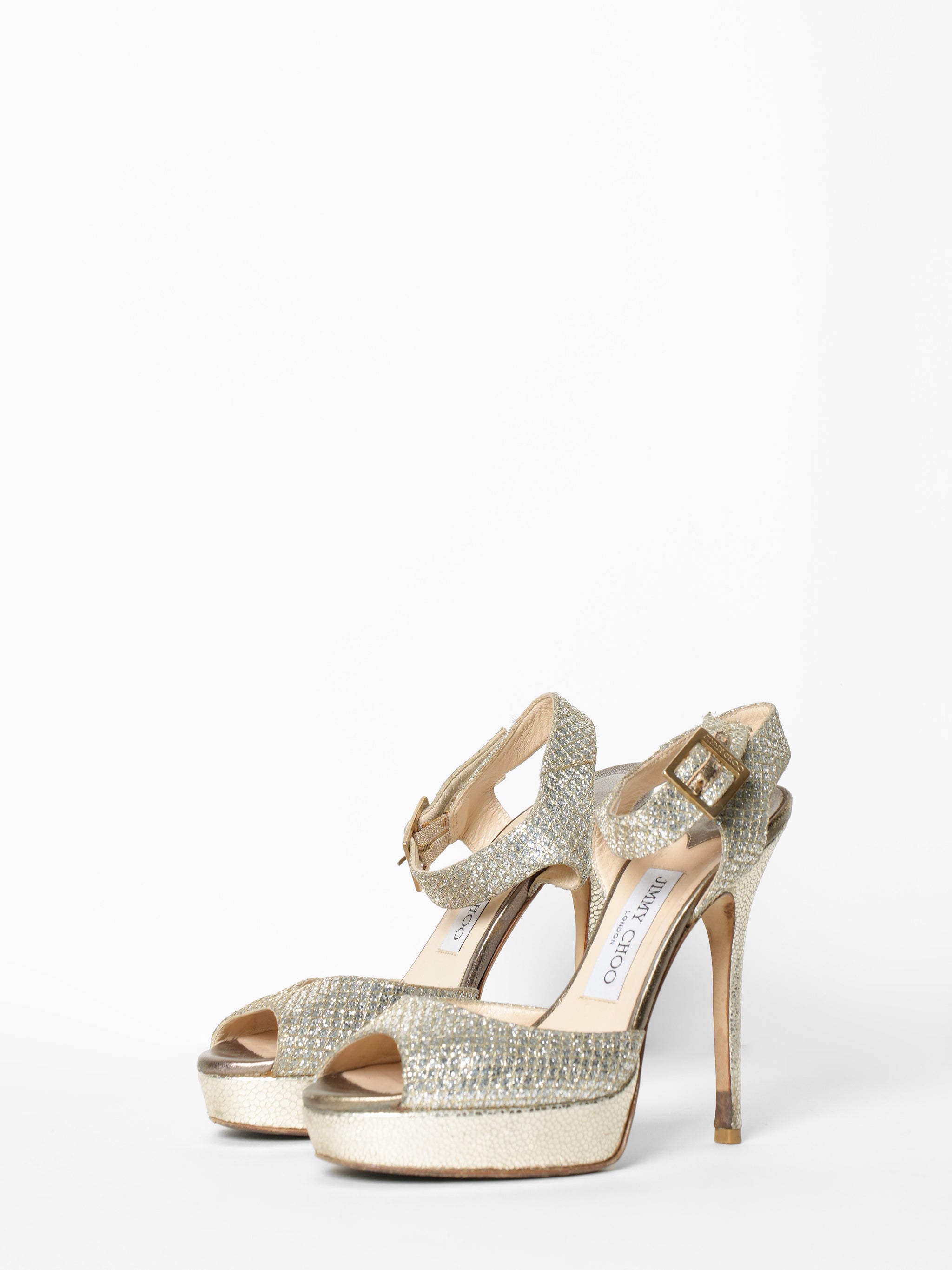 Jimmy Choo Golden Shimmer Shoes
