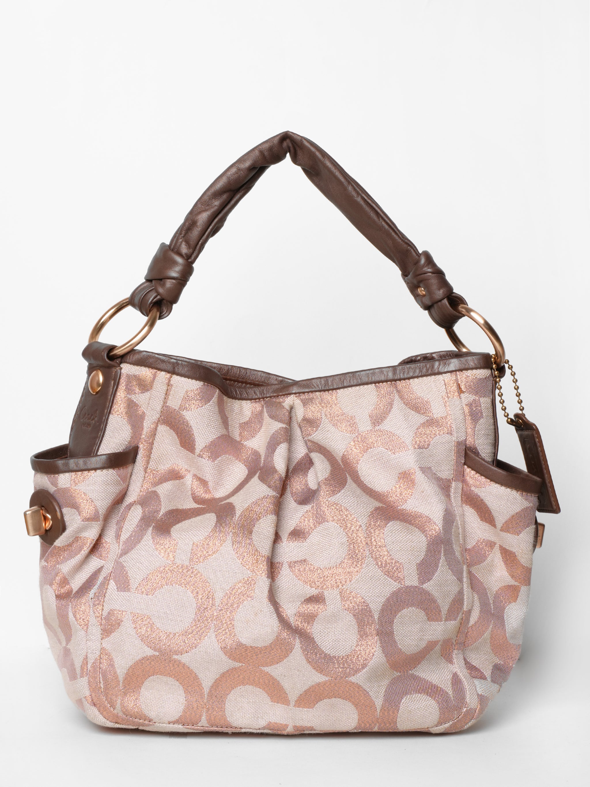 Rose gold purse coach online