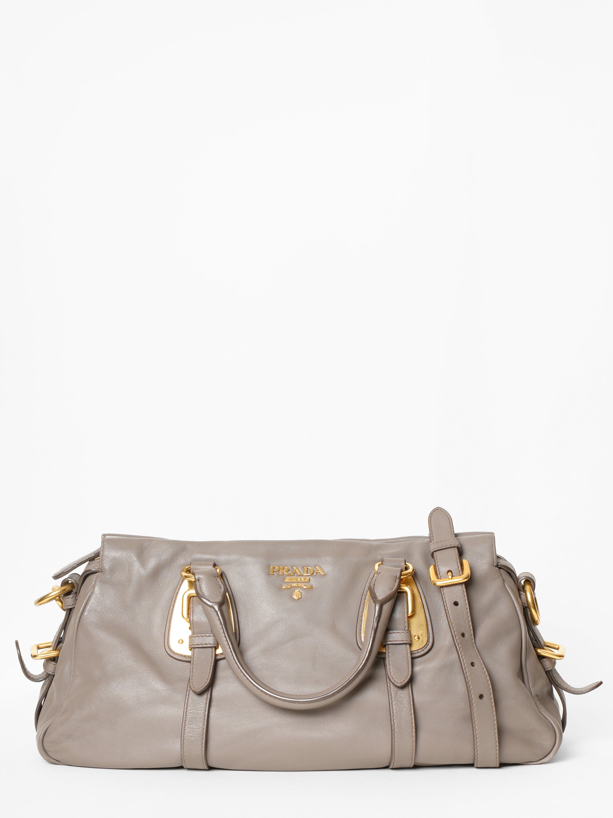 Prada Convertible Belted Satchel Bag