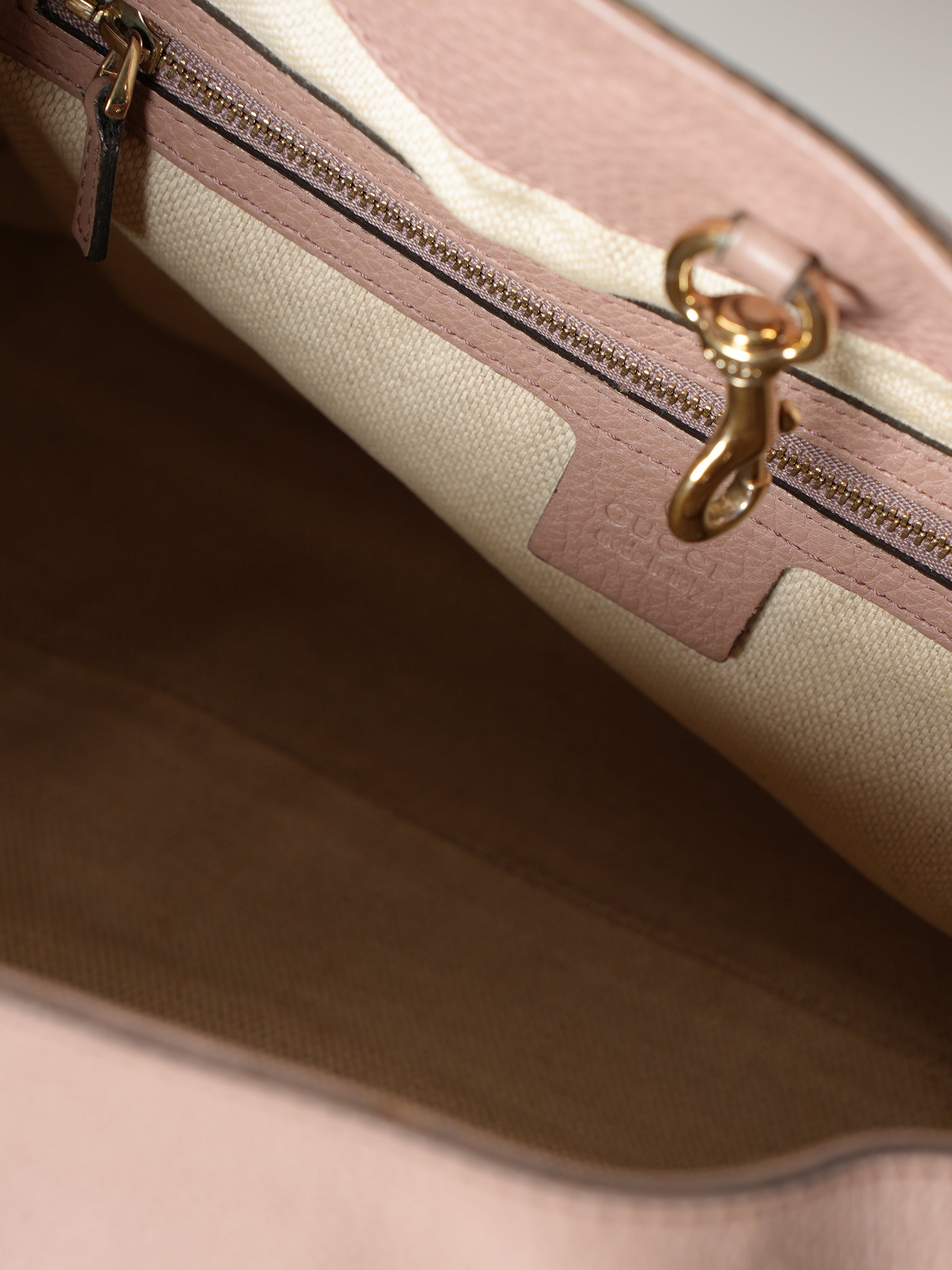 Gucci Old Rose Leather Soho Tote Bag