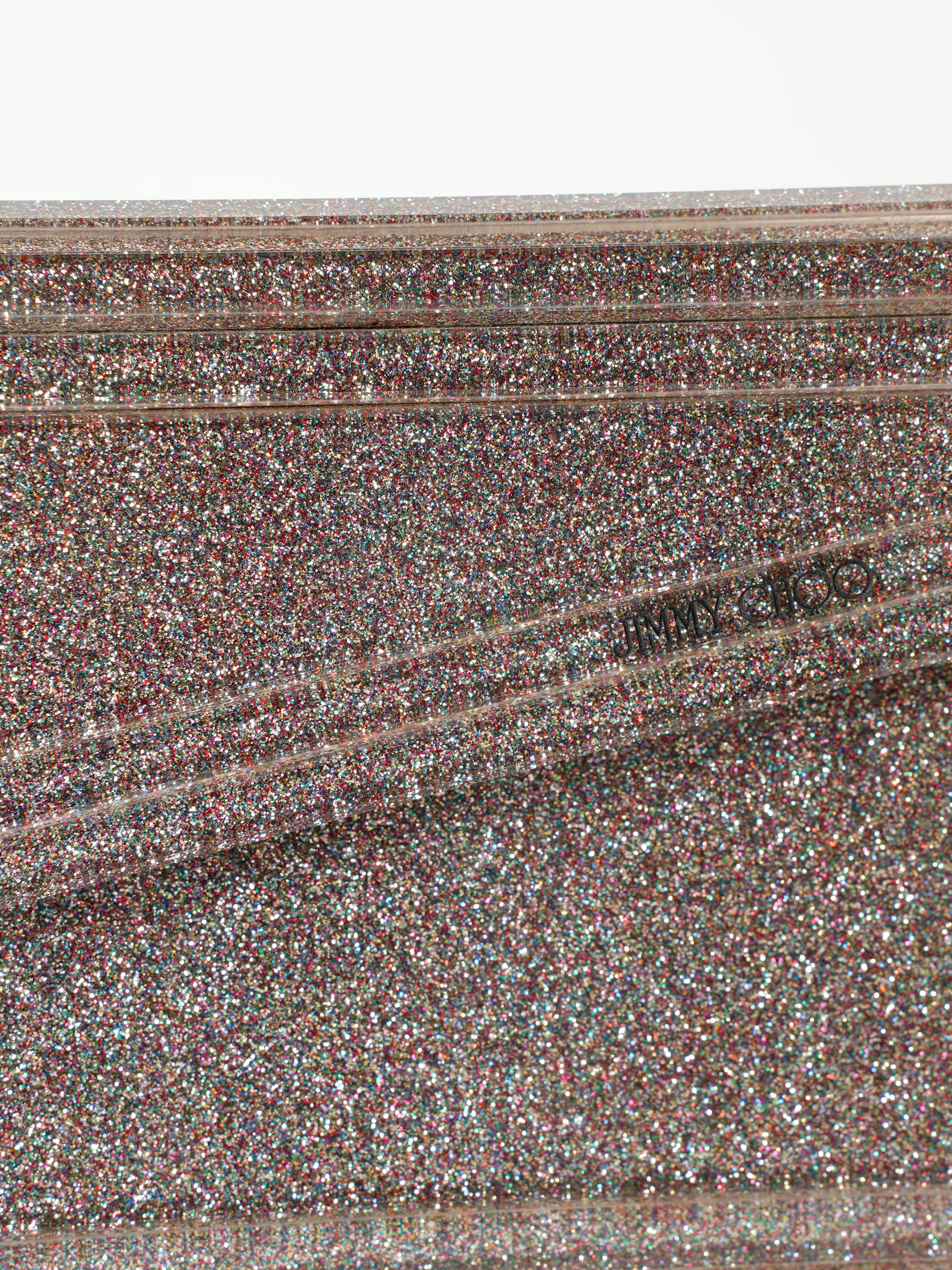 Jimmy Choo Acrylic Shimmer Crossbody Bag
