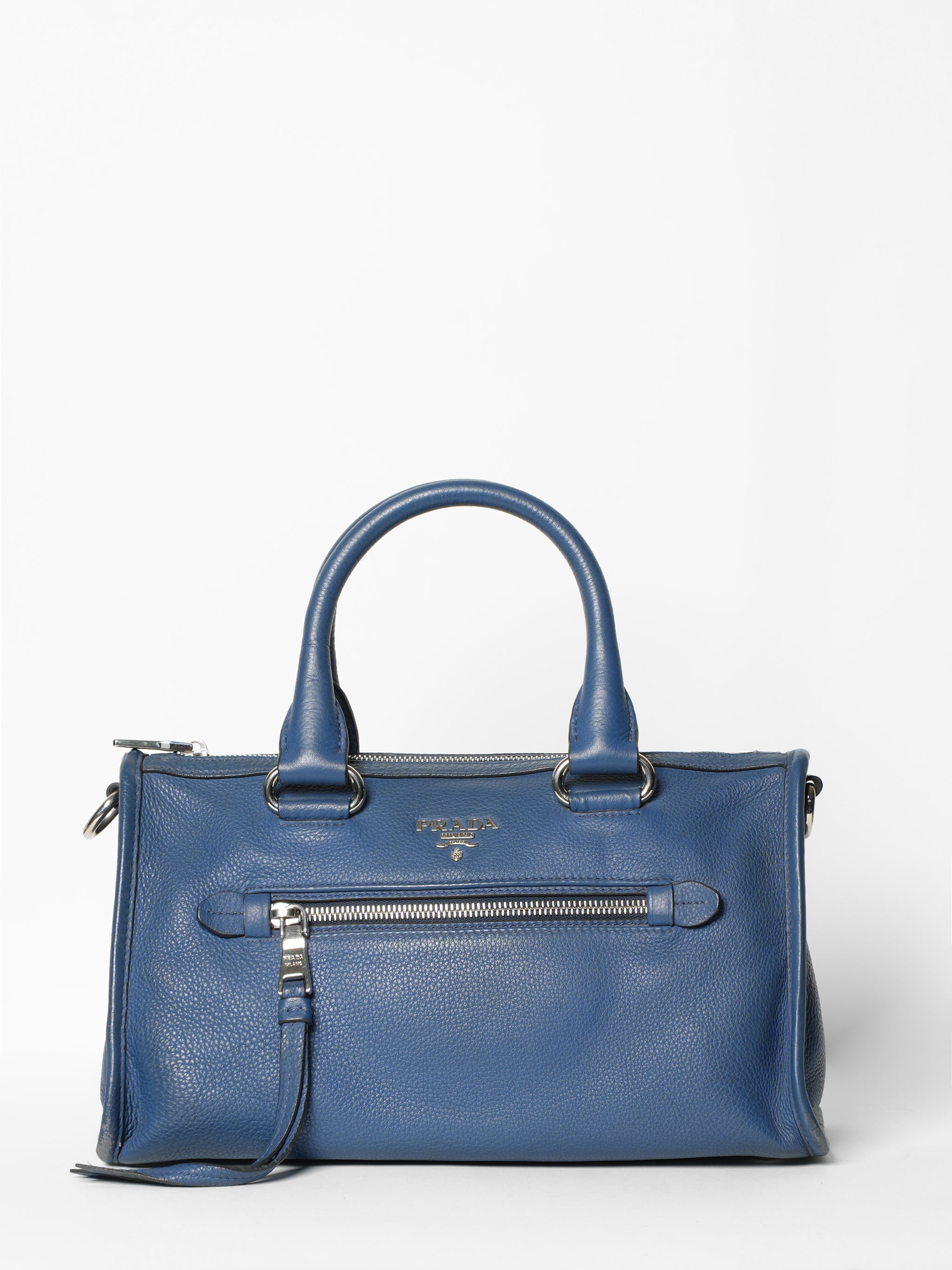 Prada Vitello Zip Medium Bag