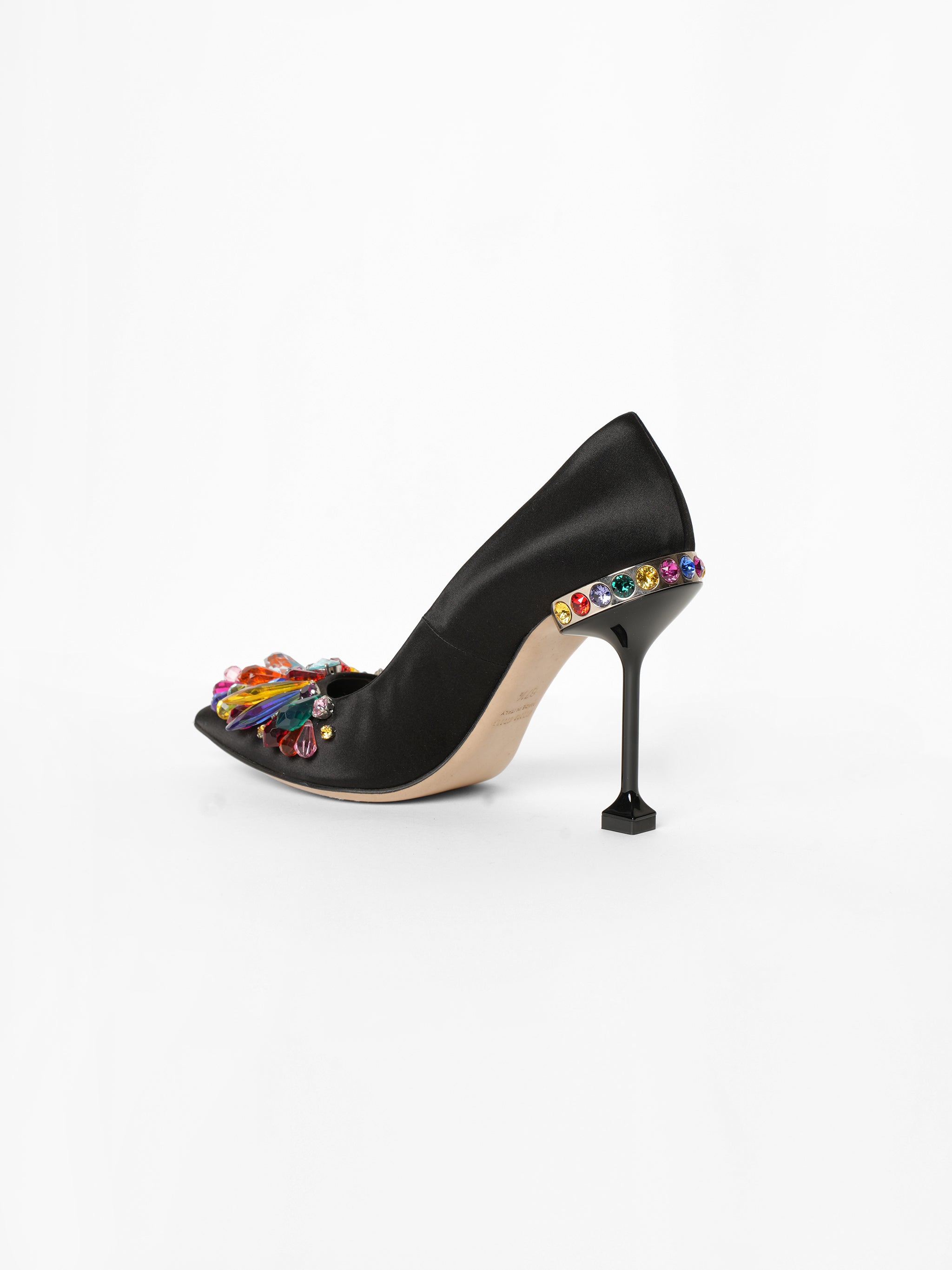 *New* Miu Miu Shoes In Candy Crush Embelishment Multi Colour Crystal Mules