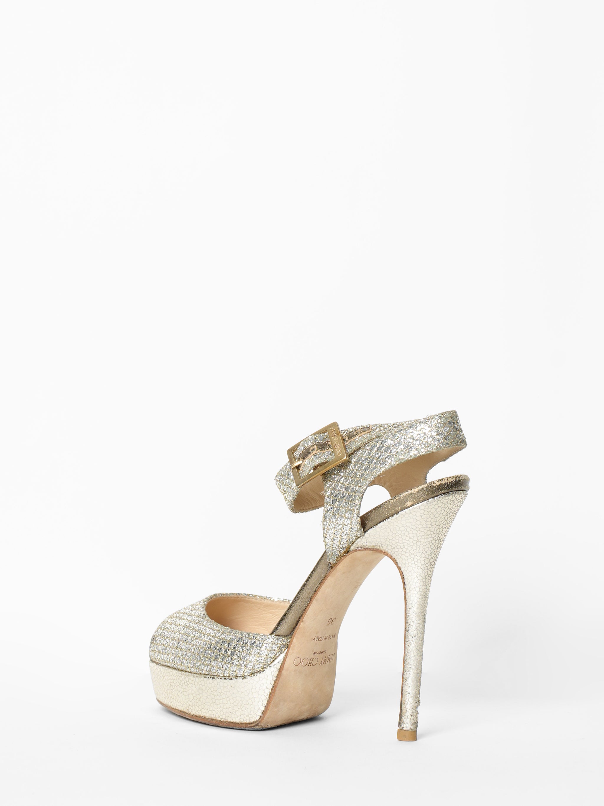 Jimmy Choo Golden Shimmer Shoes
