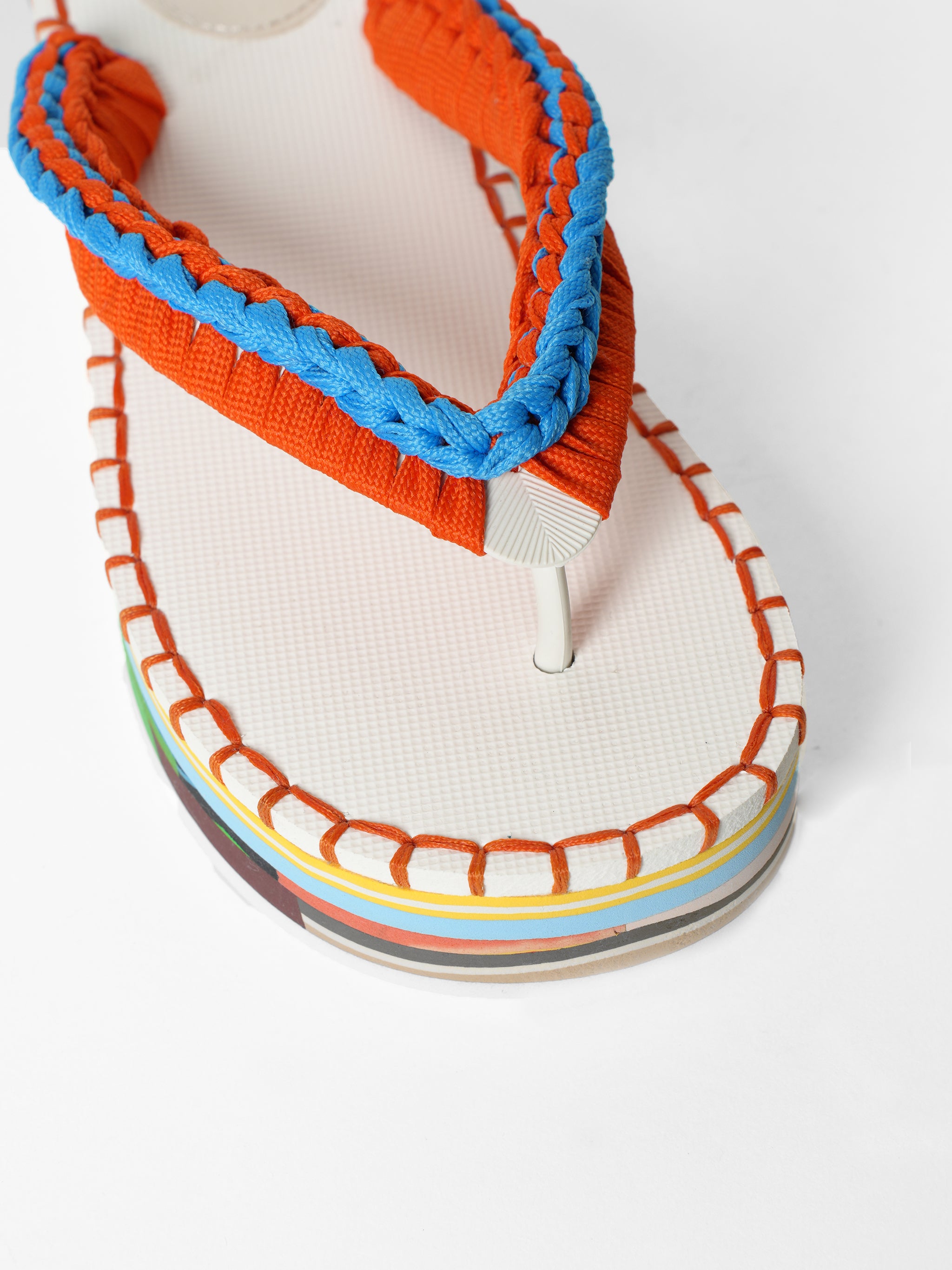 *New* Chloe Lou Recycled Crochet And Rubber Flip Flops