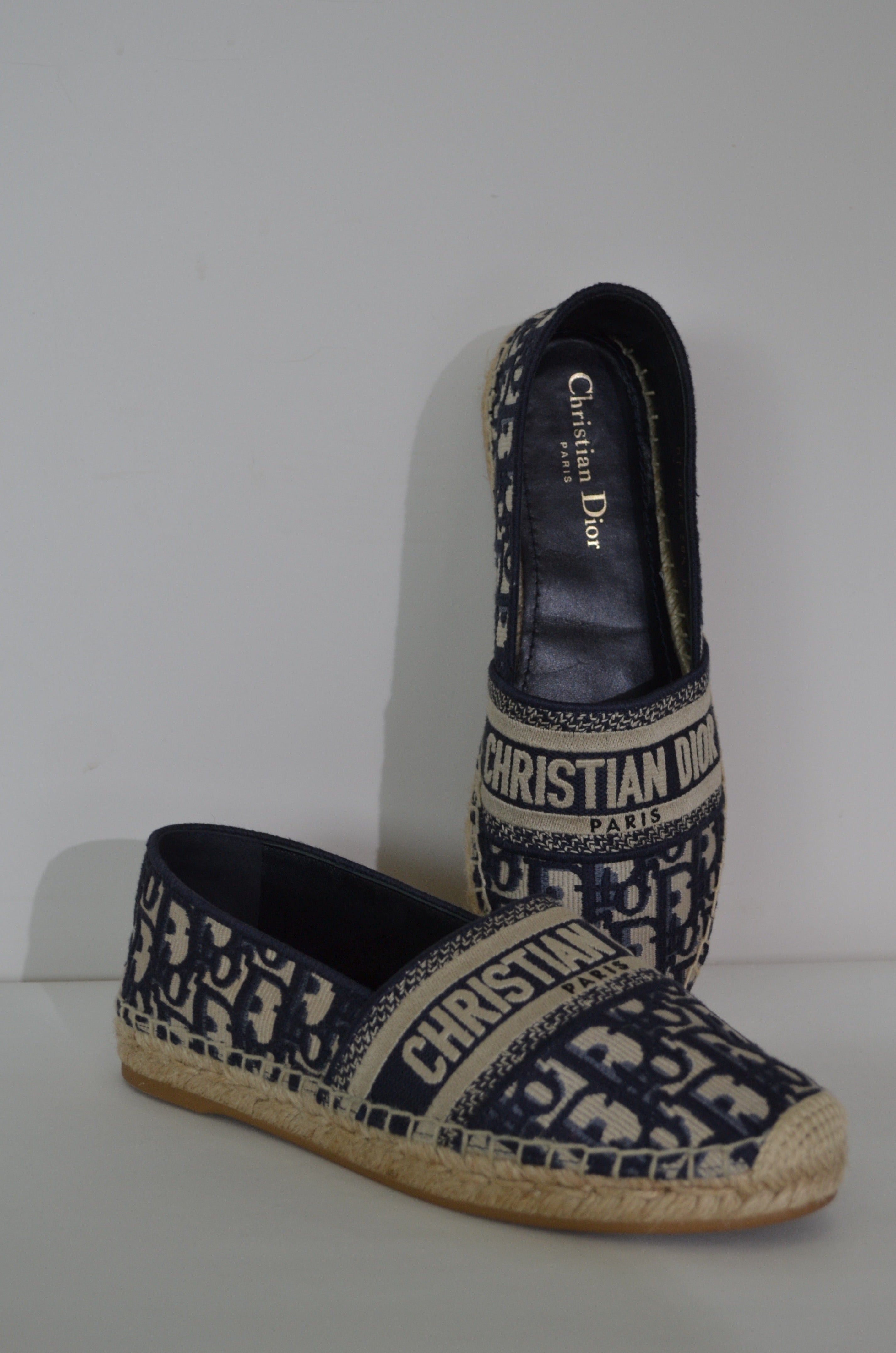 Christian Dior Granville Espadrille Oblique Deep Blue