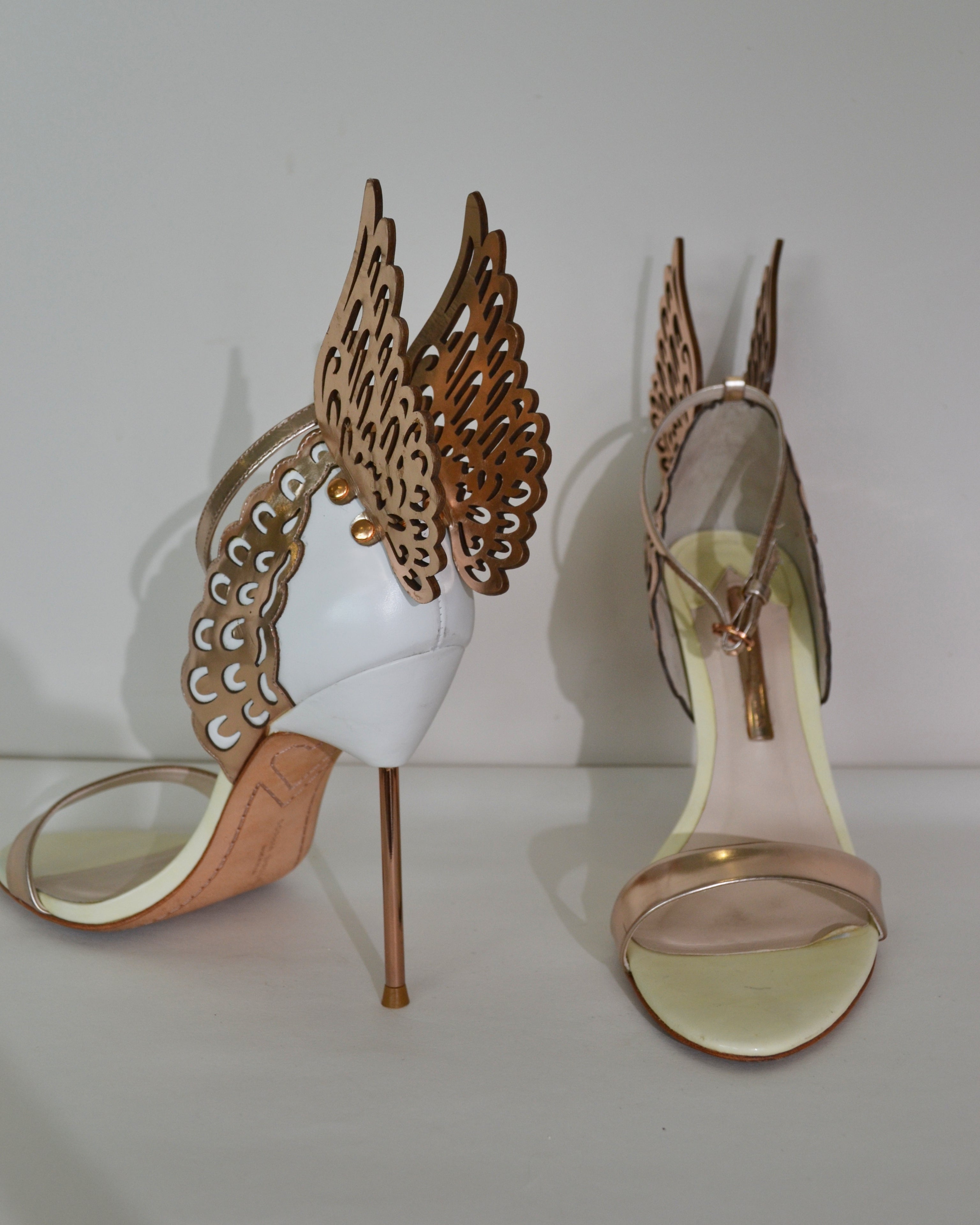 Sophia Webster Buffed Calfskin Heeled Sandals