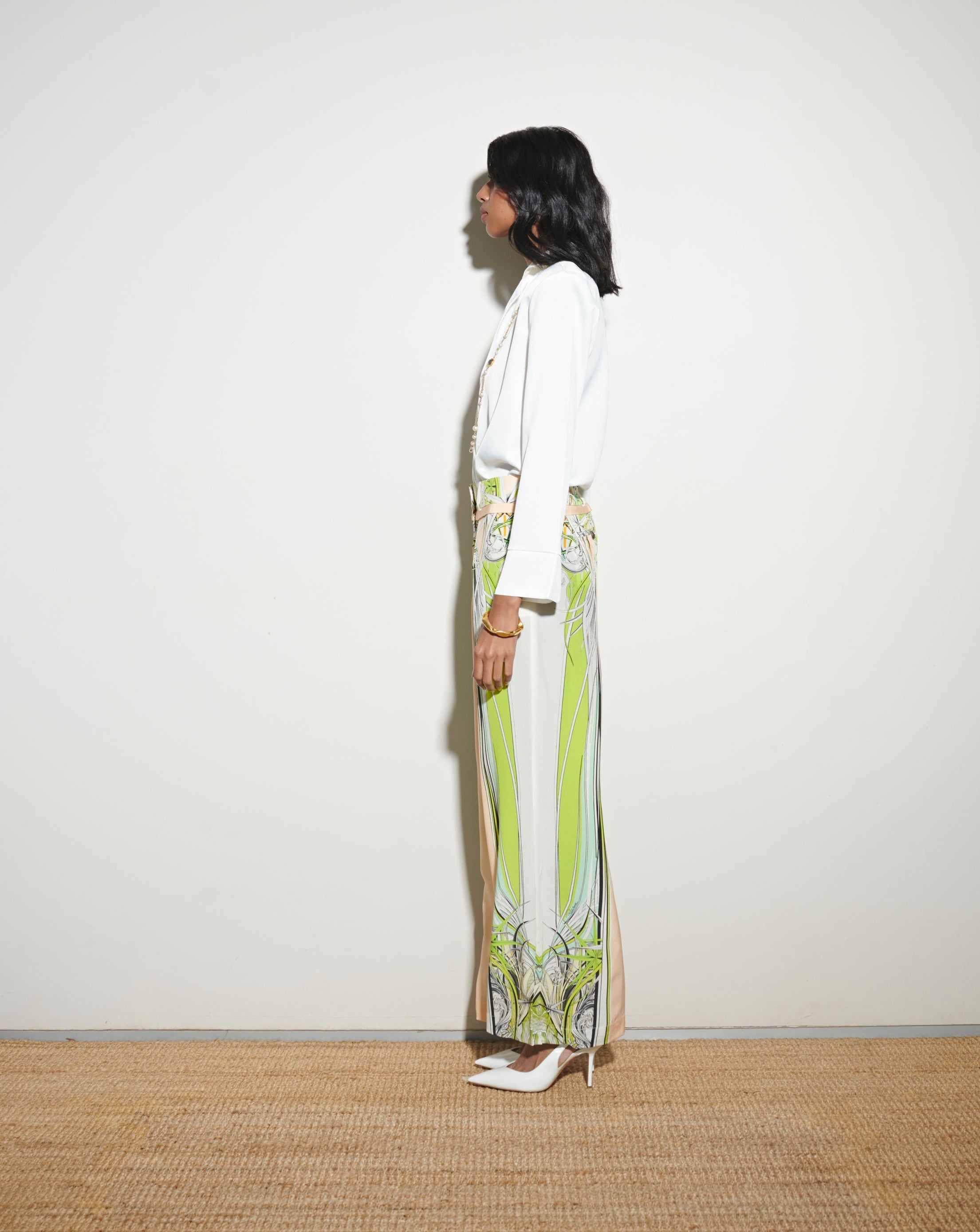 Roberto Cavalli Printed Wide Leg Trouser