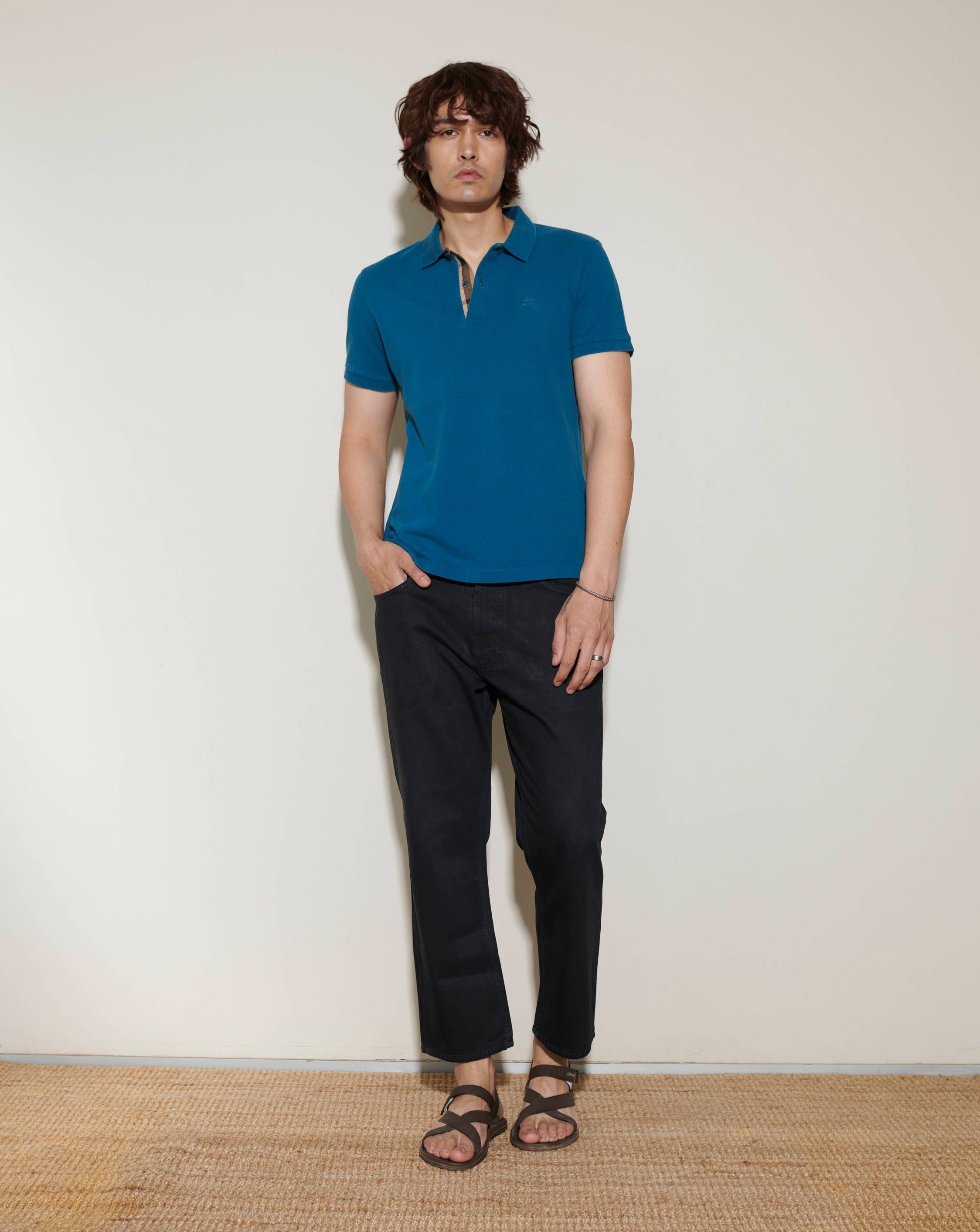 Burberry Steel Blue Polo-Shirt