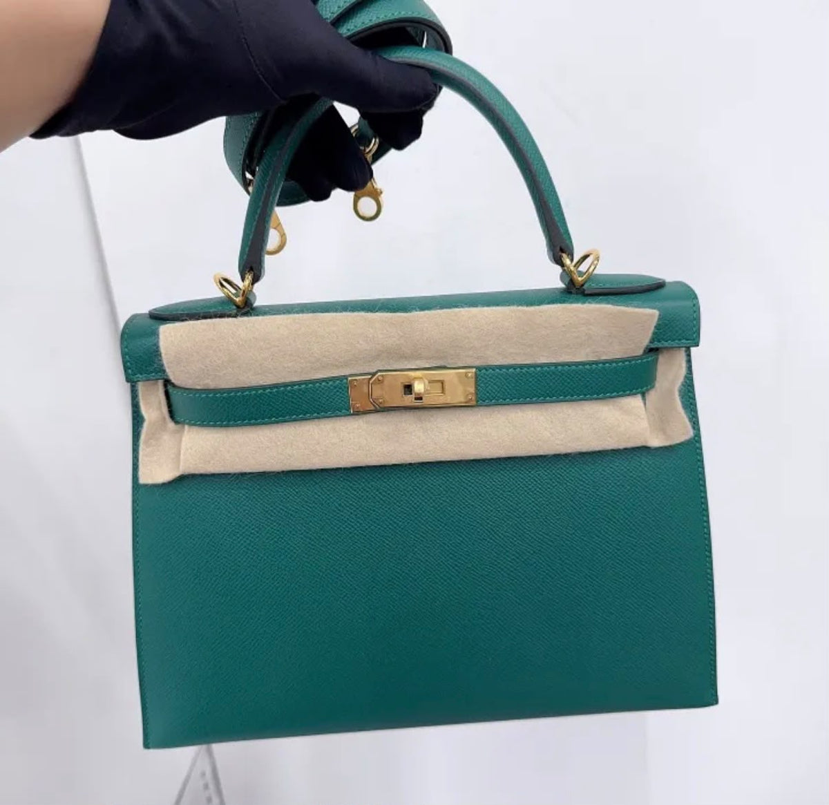 Hermes Kelly 29 ep leather y stamp