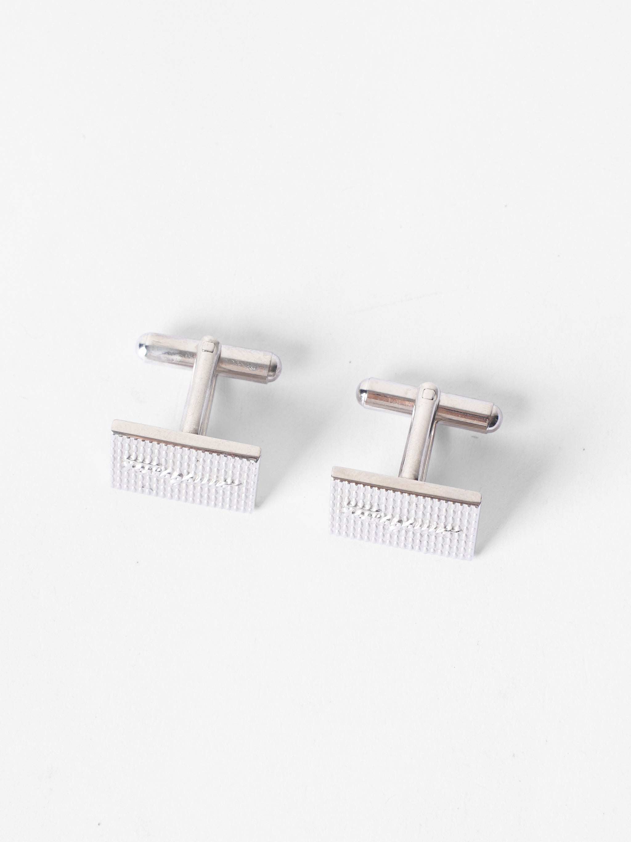 Salvatore Ferragamo Silver Square Cufflinks