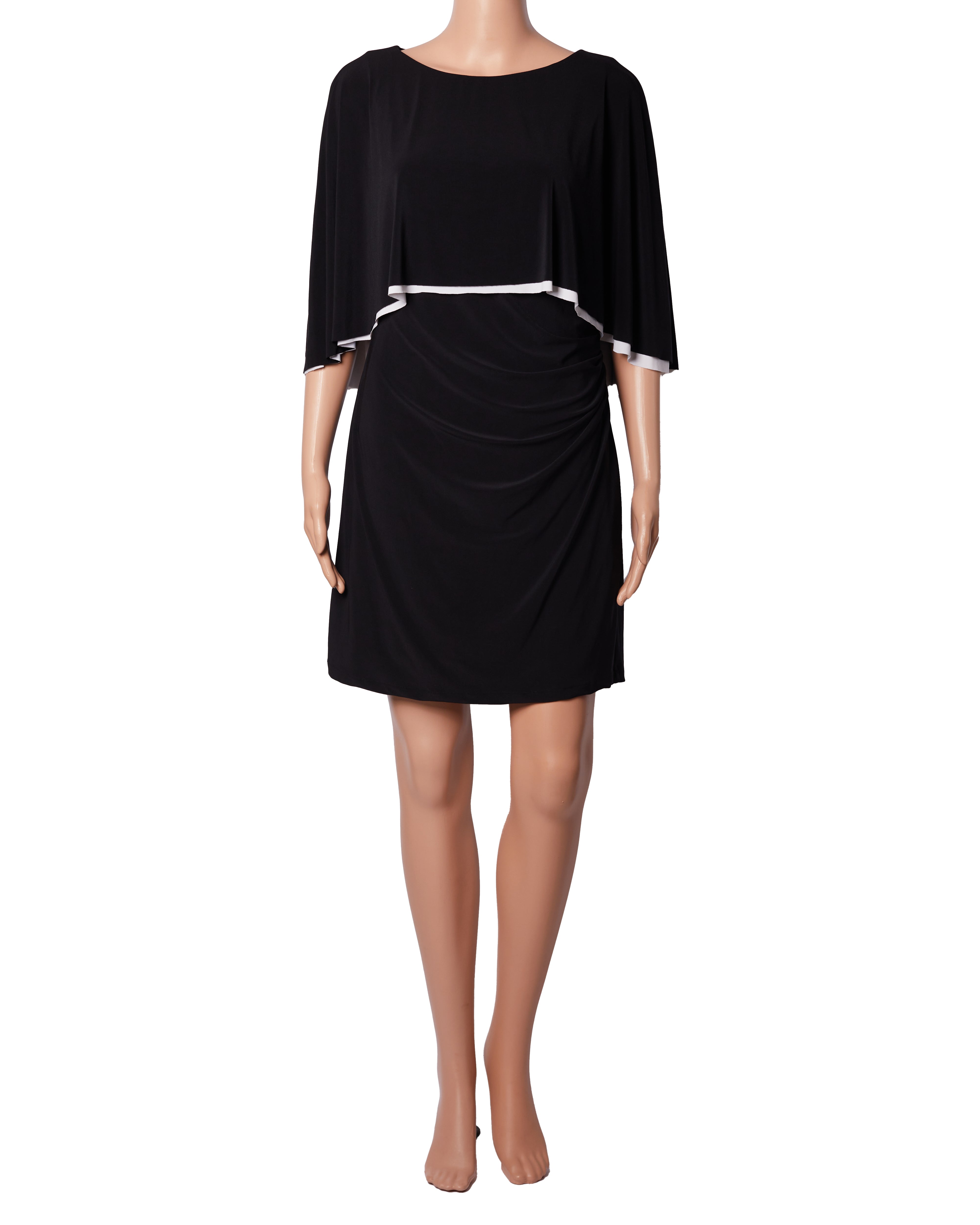 Lauren B/W Order Cape Dress