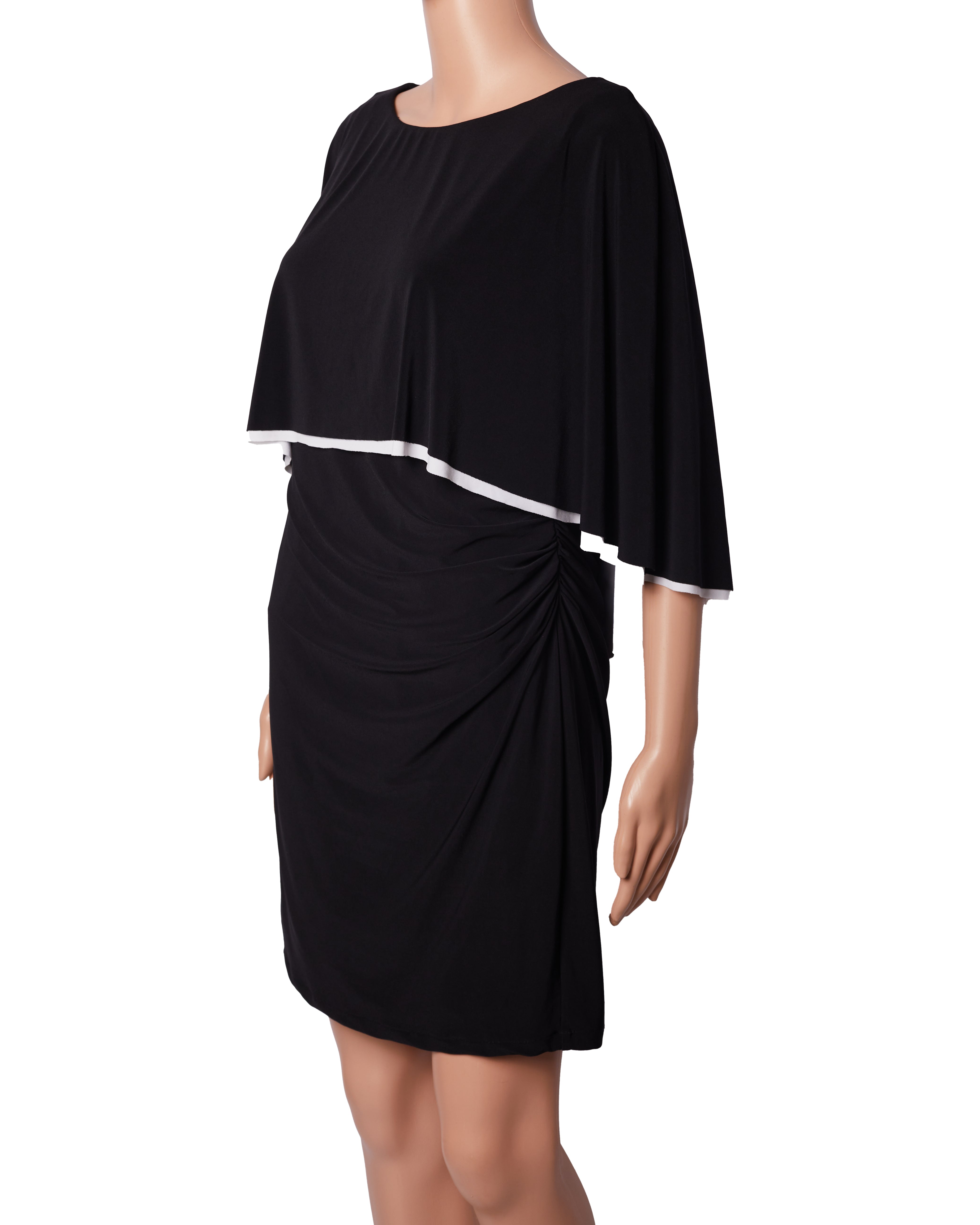 Lauren B/W Order Cape Dress