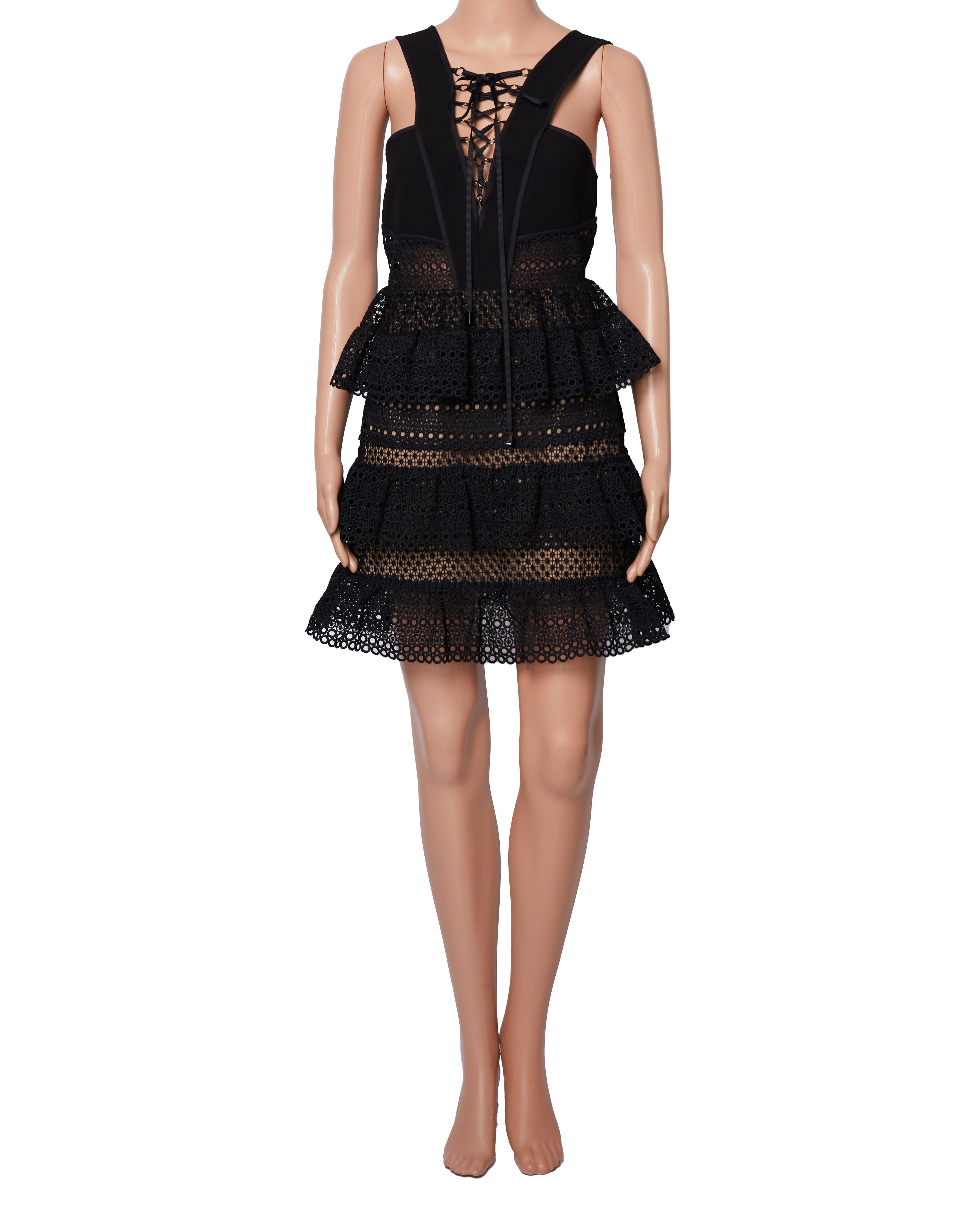 Self Potrait Black Lace Dress