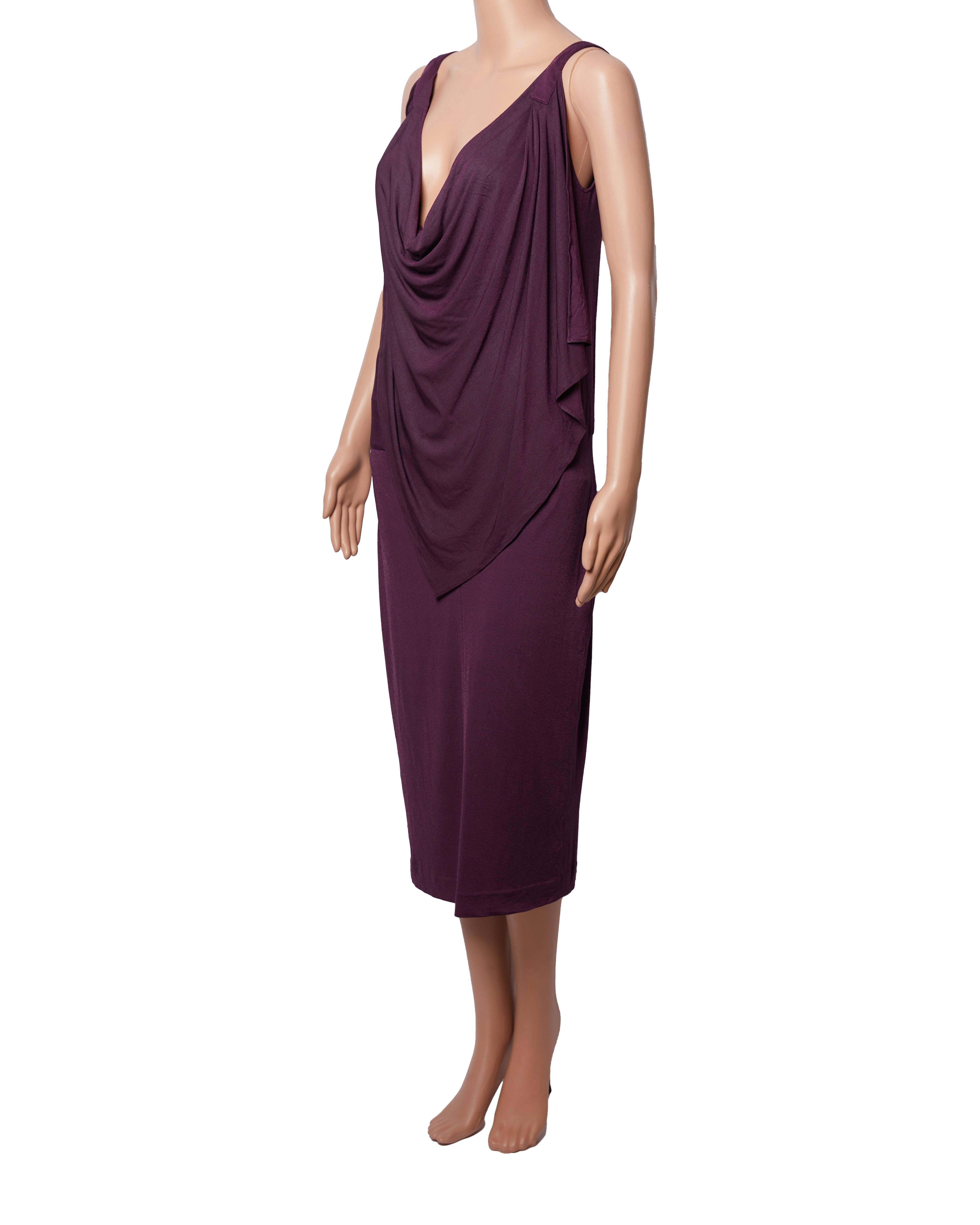 ⁠Escada Back Cowl Neck Dress