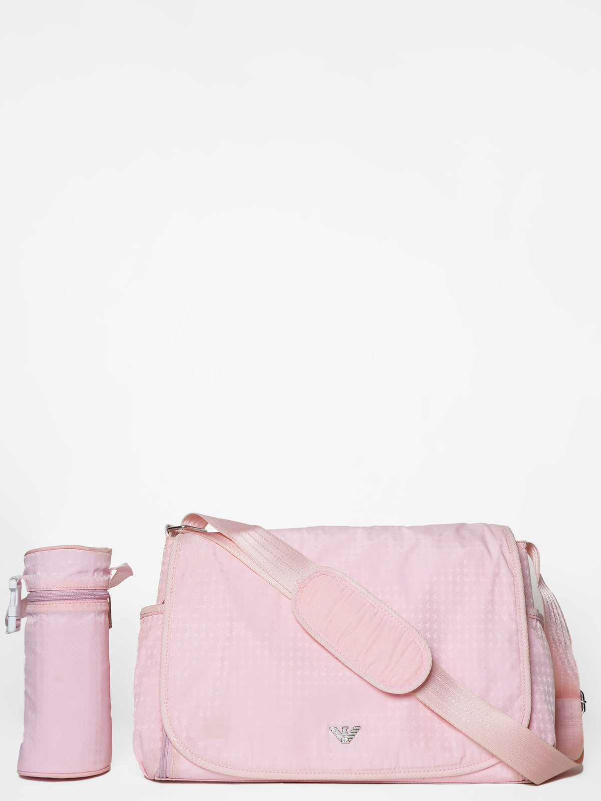 Emporia Armani Logo Plaque Changing Bag