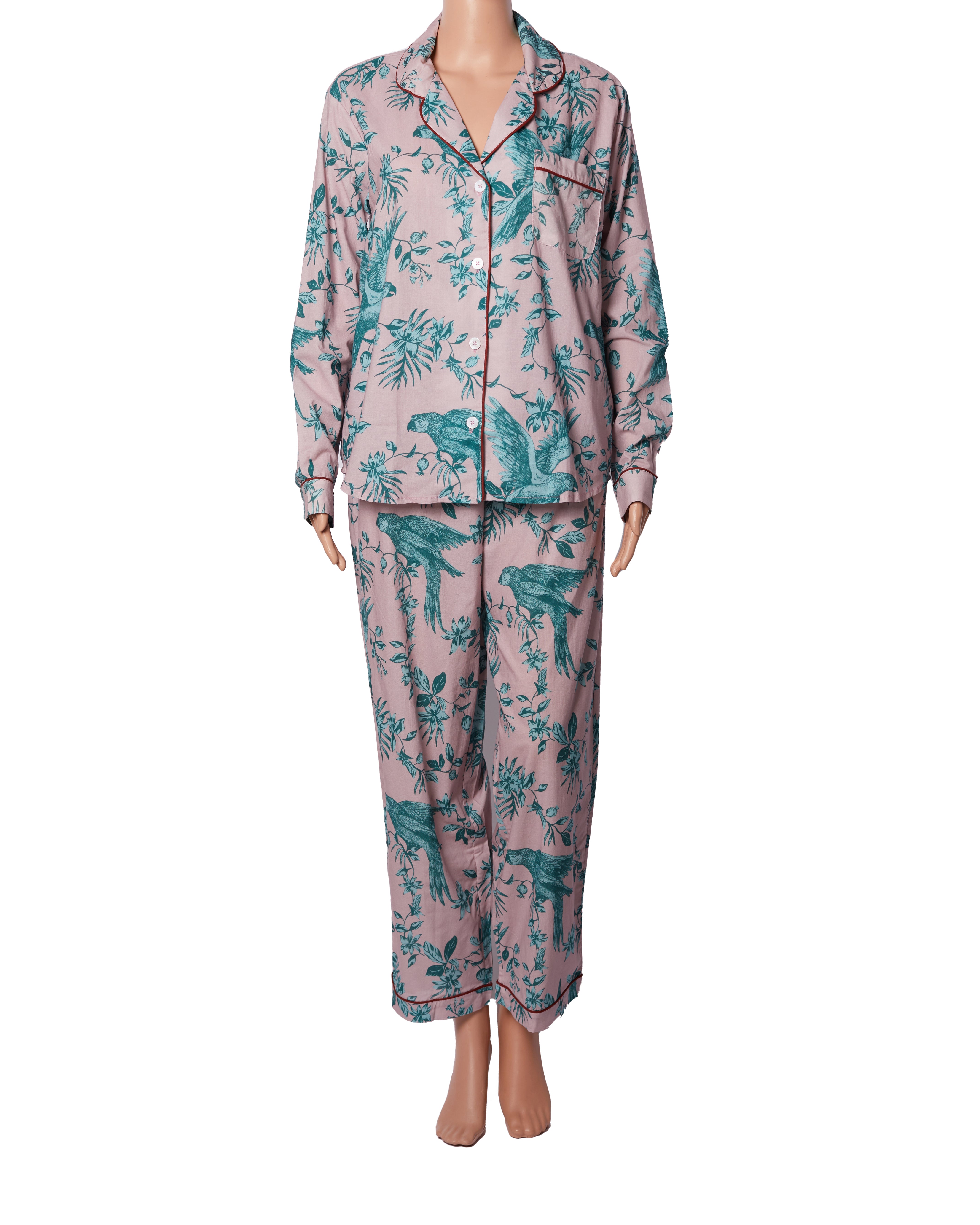 "Women's Long set  Parrot print "