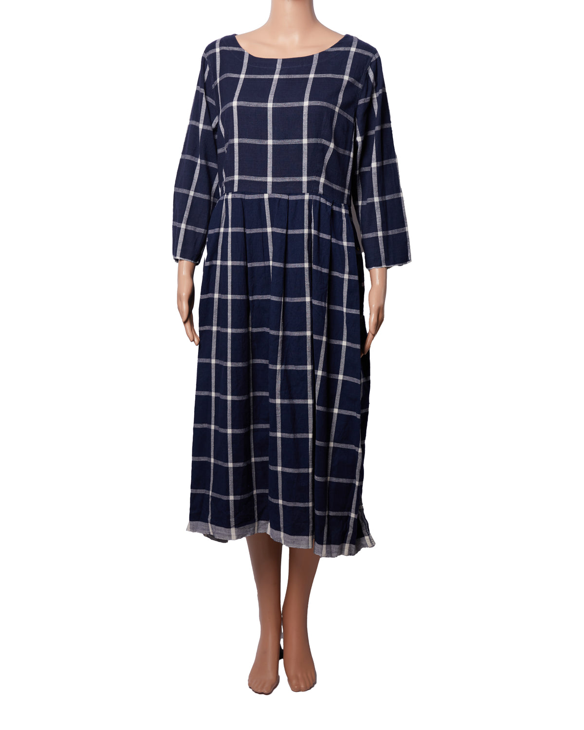 Pero Checked Cotton Dress for Women