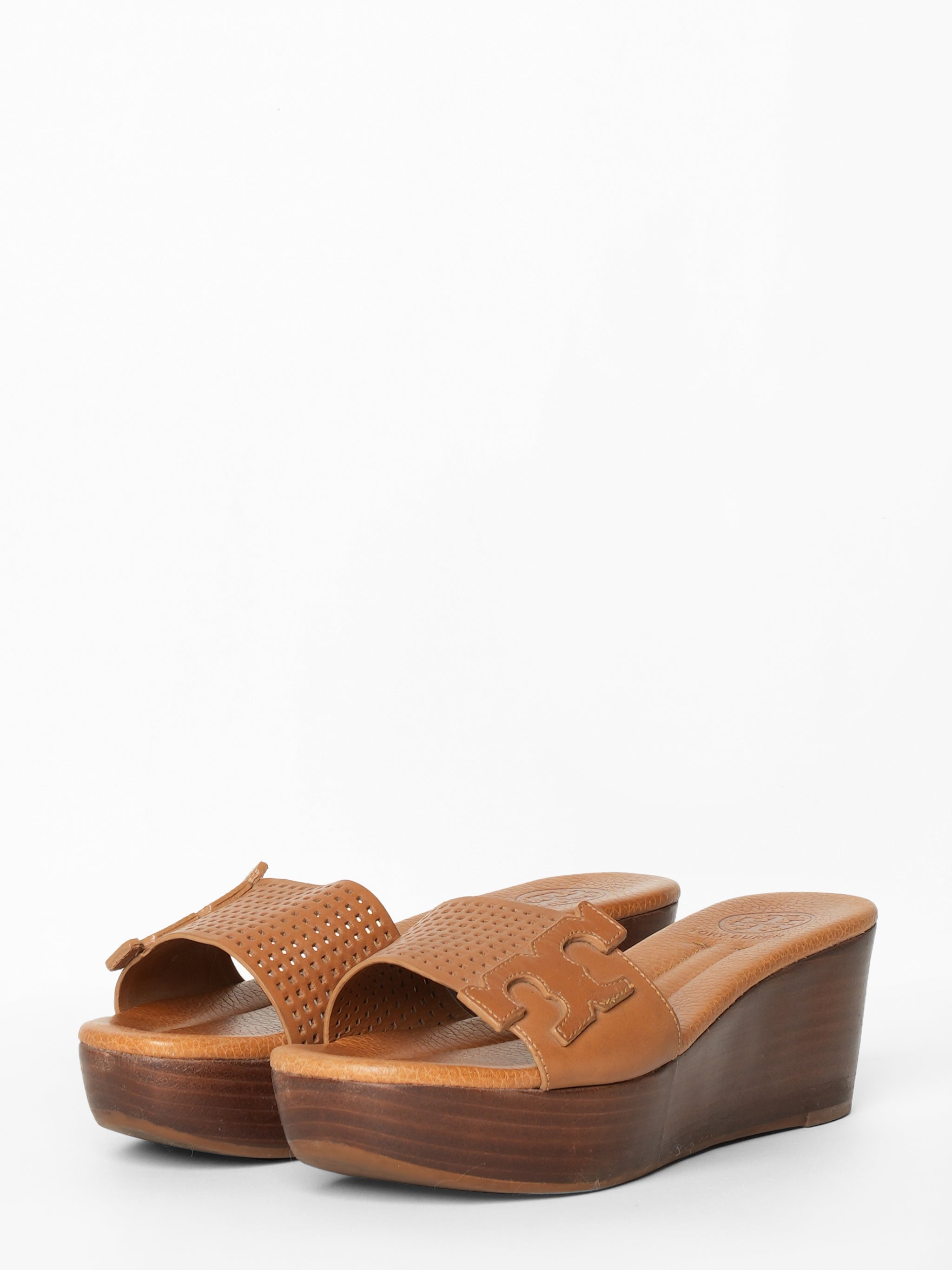 Tory Burch Leather Wedges