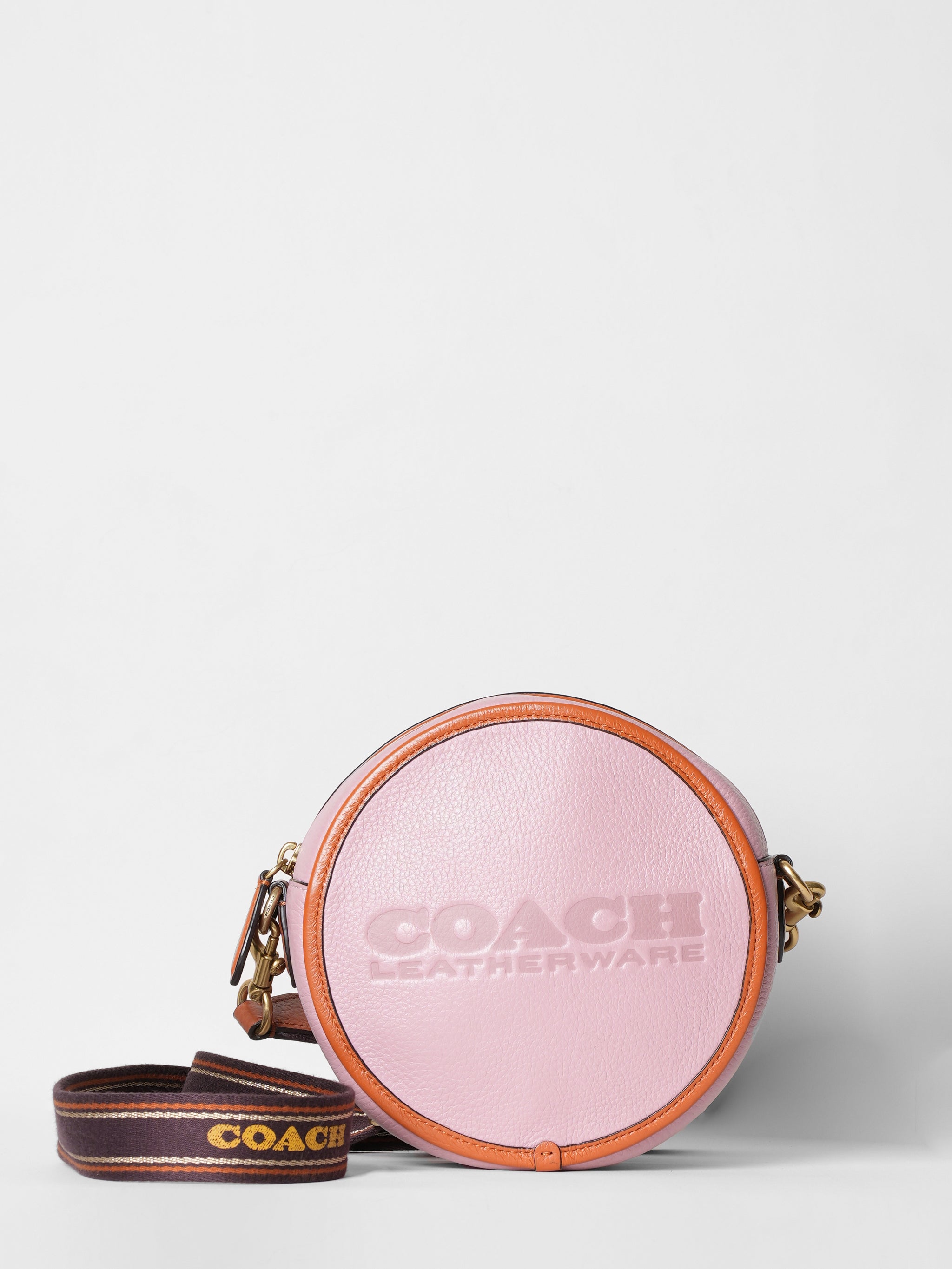 Coach Pink Multi Kia Small Circle Crossbody Bag