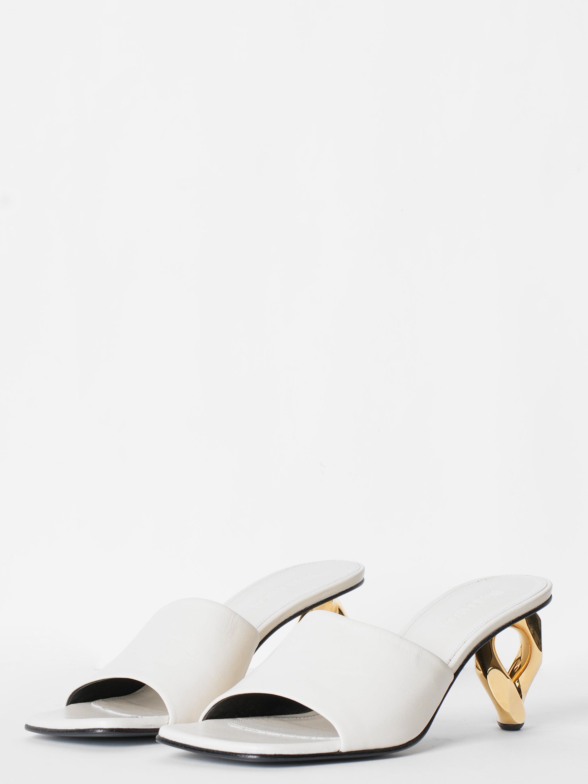 JW Anderson Chain Embellished Leather Mules