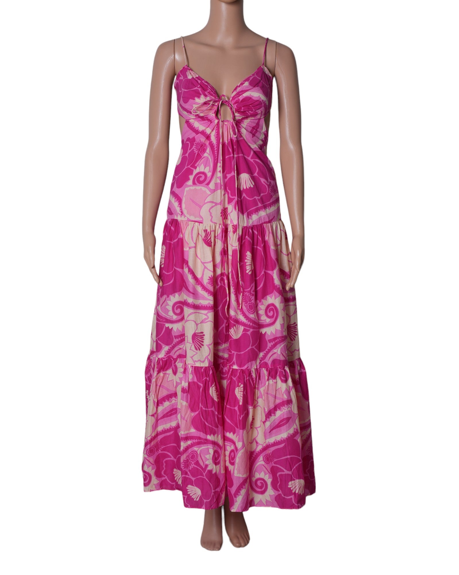 Farm Rio Pink Tropical Groove Dress