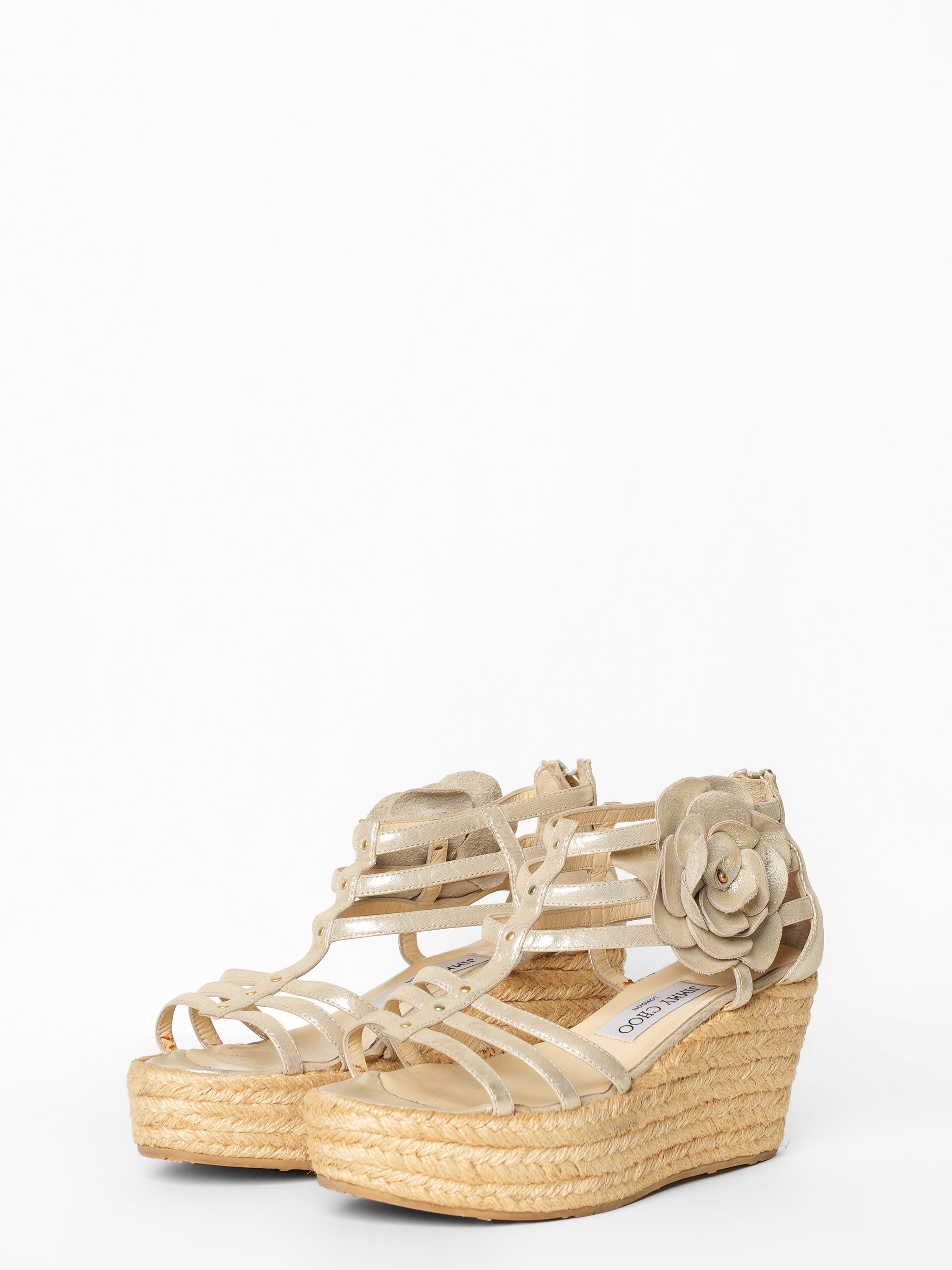 Jimmy Choo Golden Flower shoes