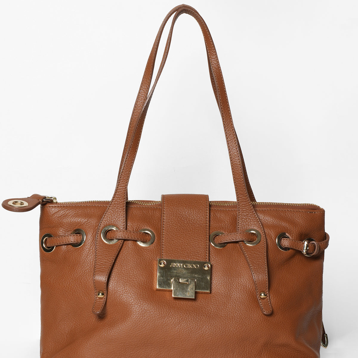 Jimmy Choo Brown Leather Shoulder Bag