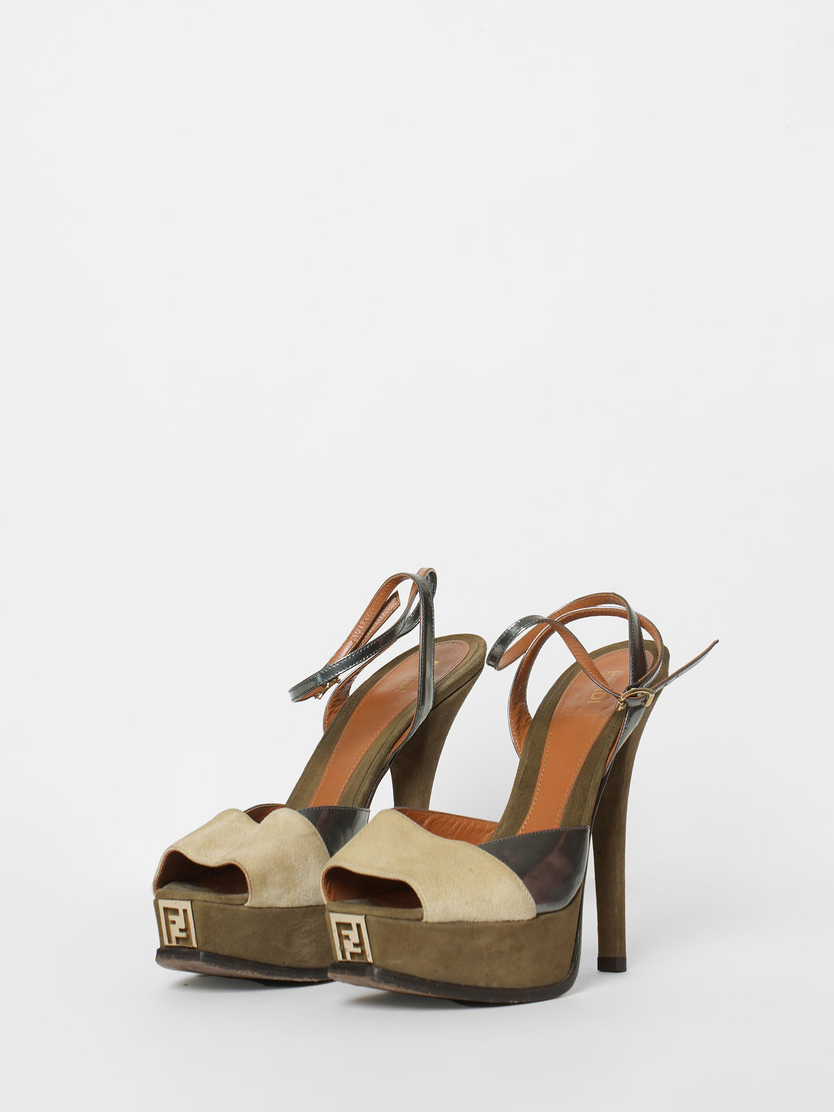 Fendi interlocking FF heels