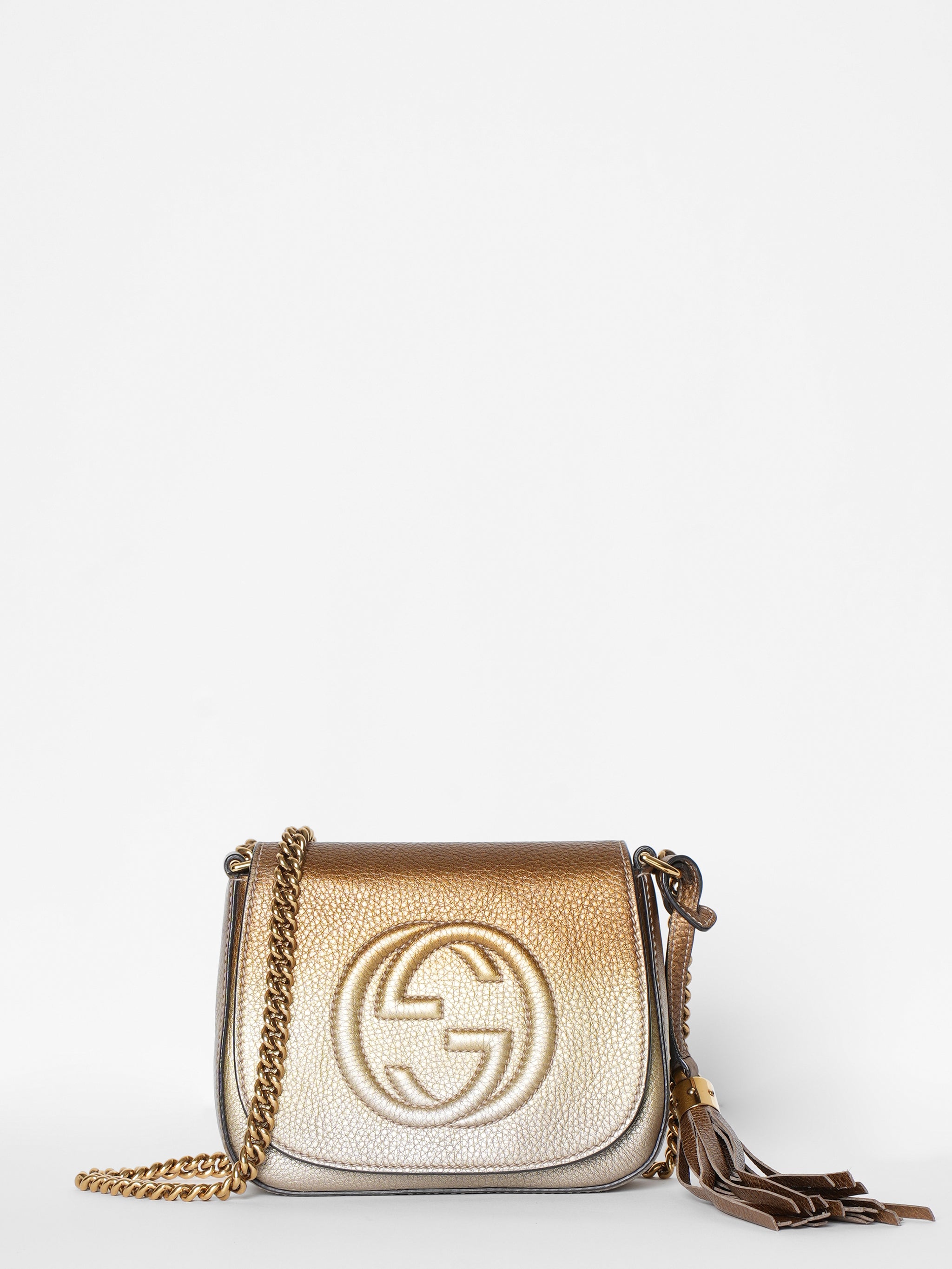 Gucci Leather Chain Soho Bag