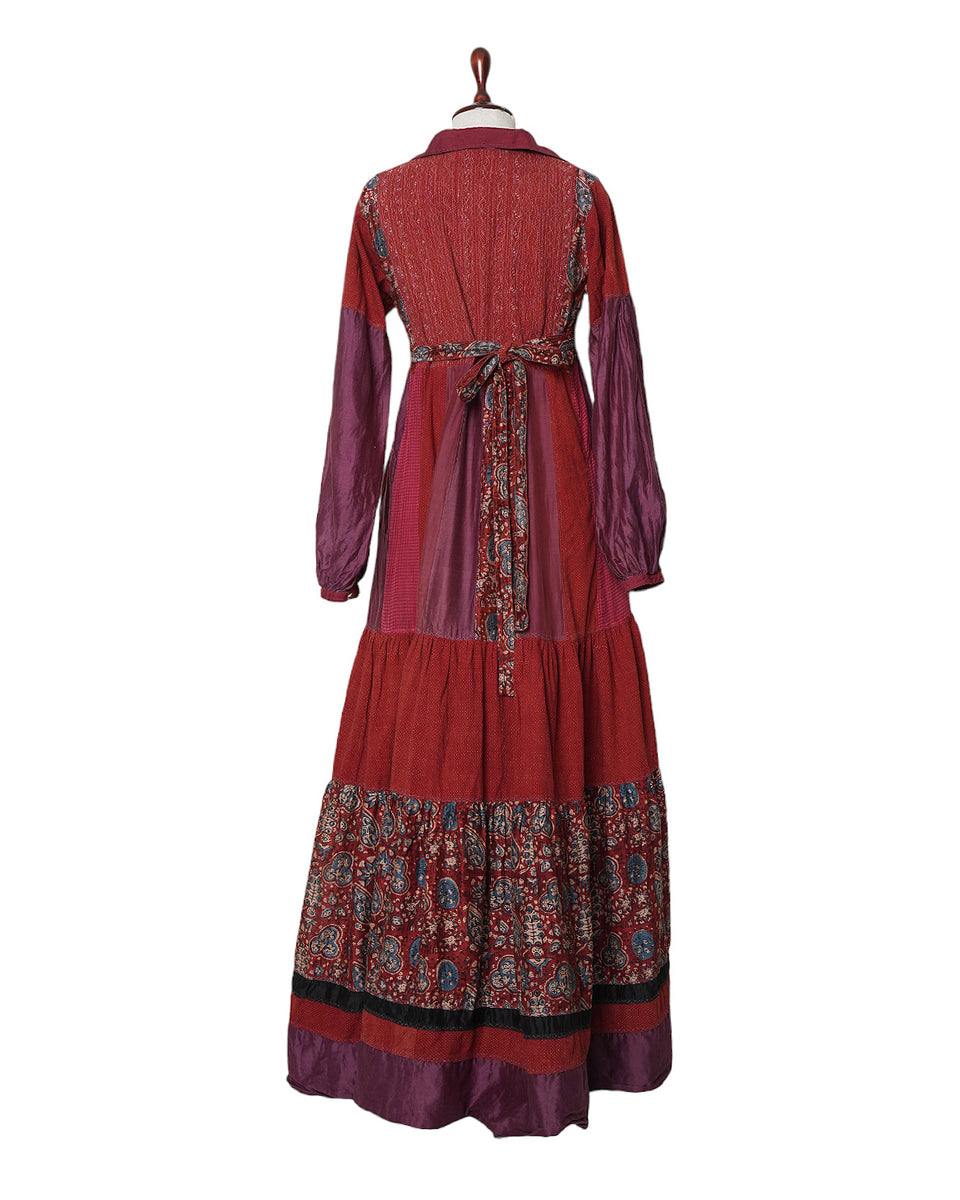 Pero Full Long Collar Neck Dress