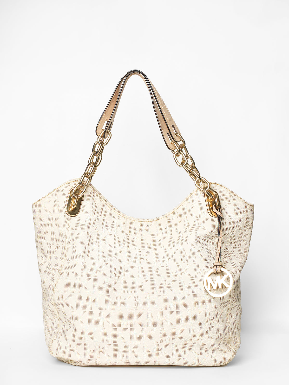 Michael Kors Lily Vanilla Monogram Tote