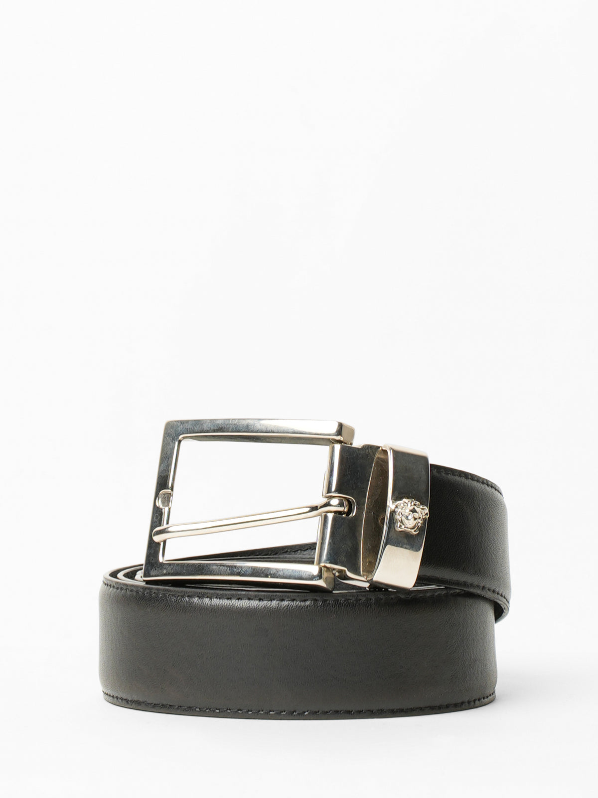 Versace Mens Middle Logo Belt
