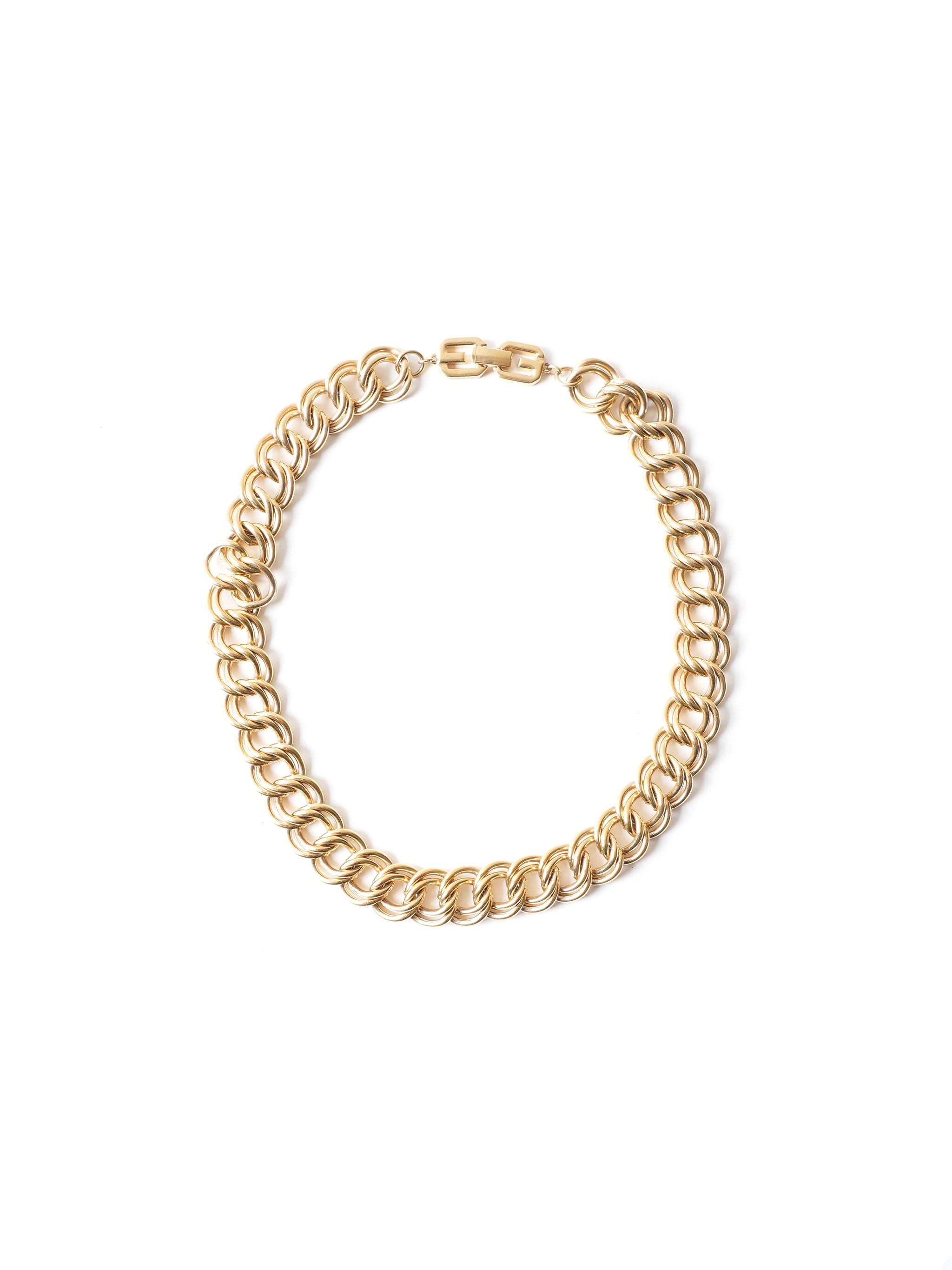 Vintage Givenchy Gold Pleated Necklace