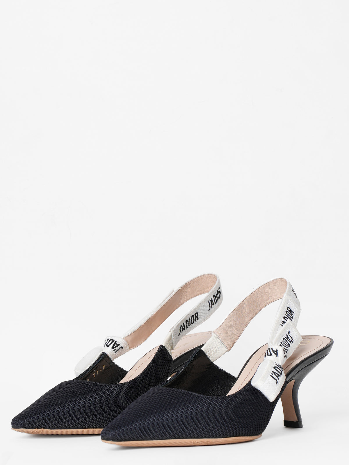 New Dior J'Adior Black Slingback Pumps