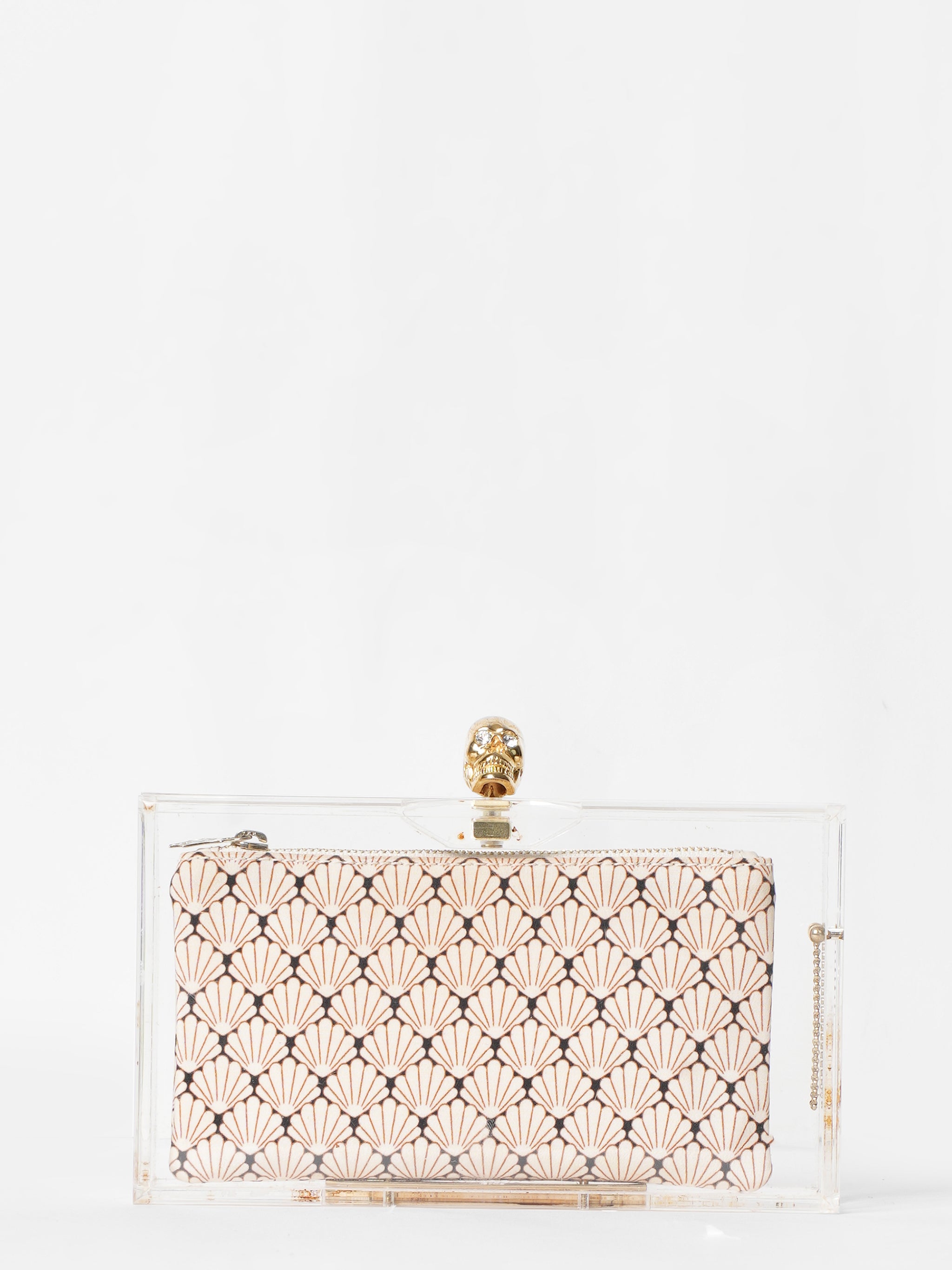 Perspex clutch bag online zara