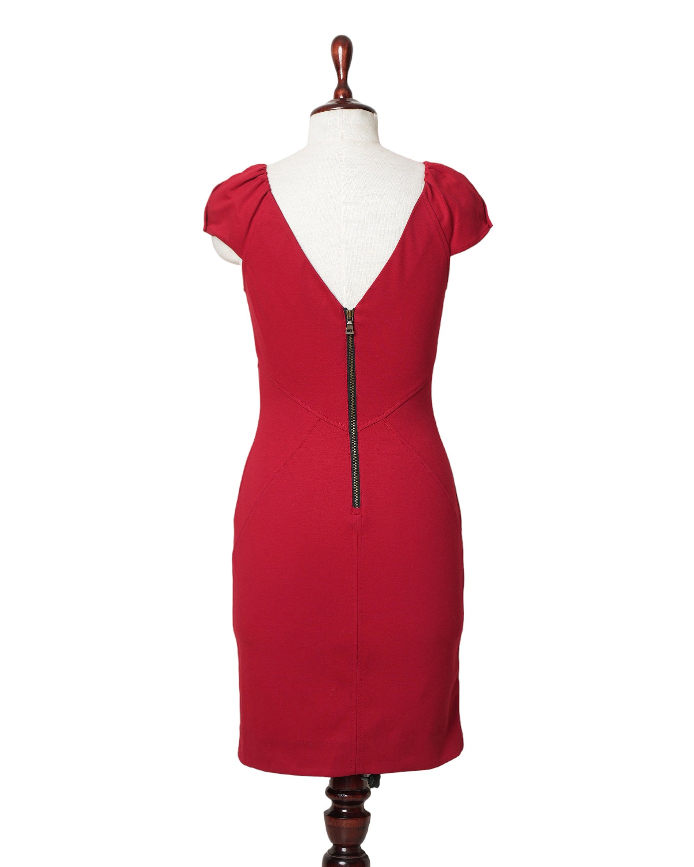 Dvf Red Mini Wrap Dress