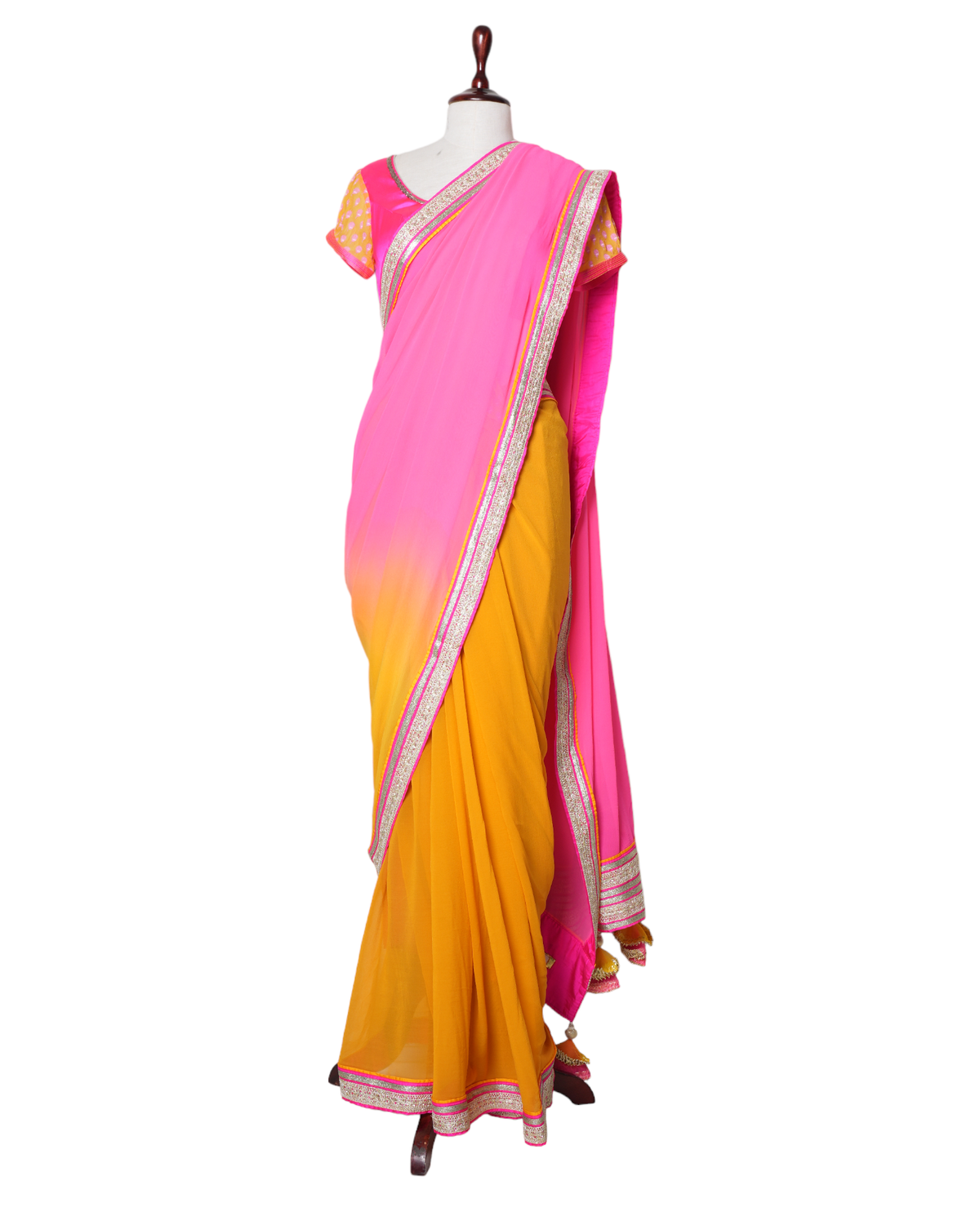Nikasa Designer Saree With Stitched Blouse