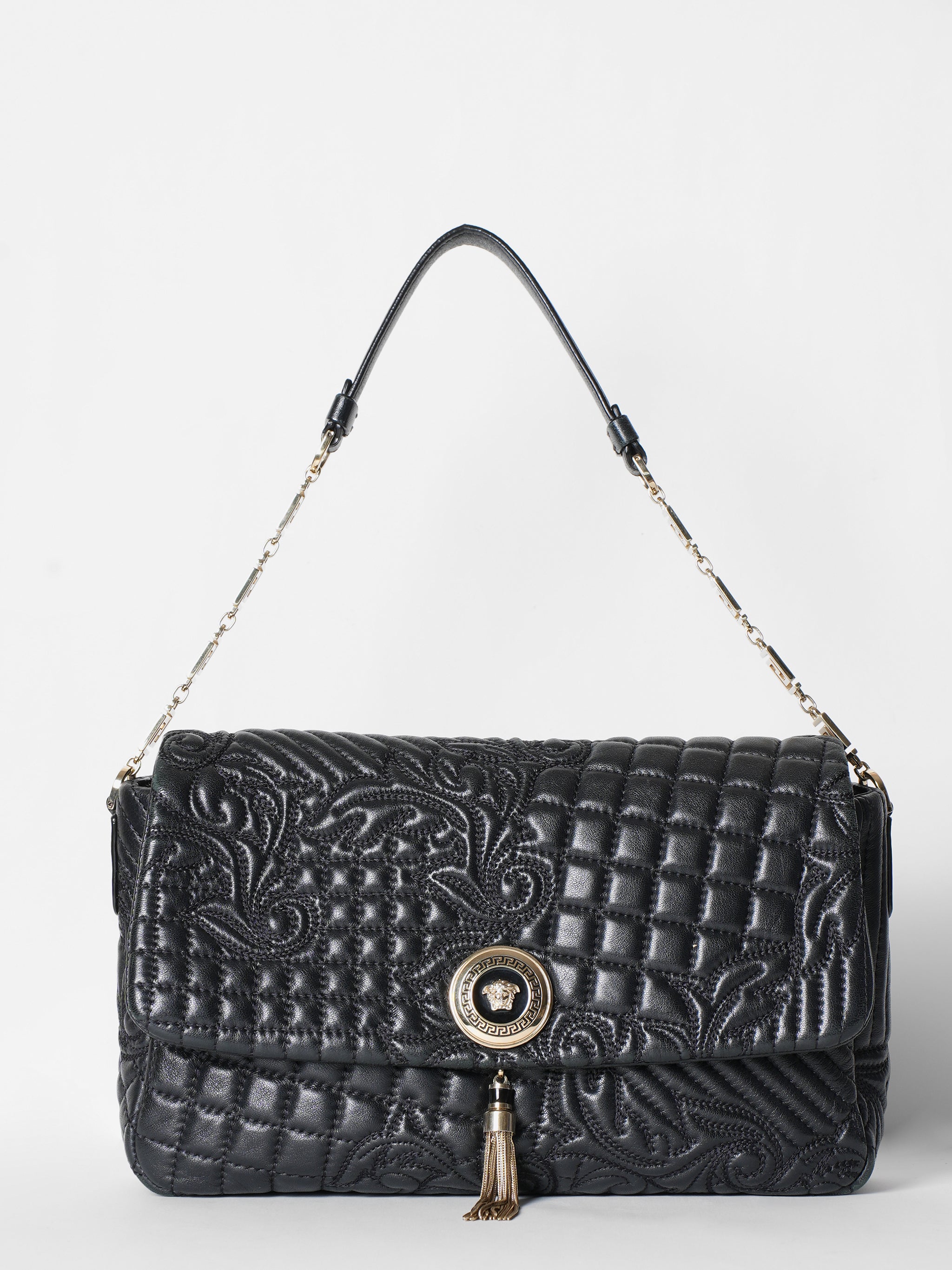 Versace Quilted Barocco Bag