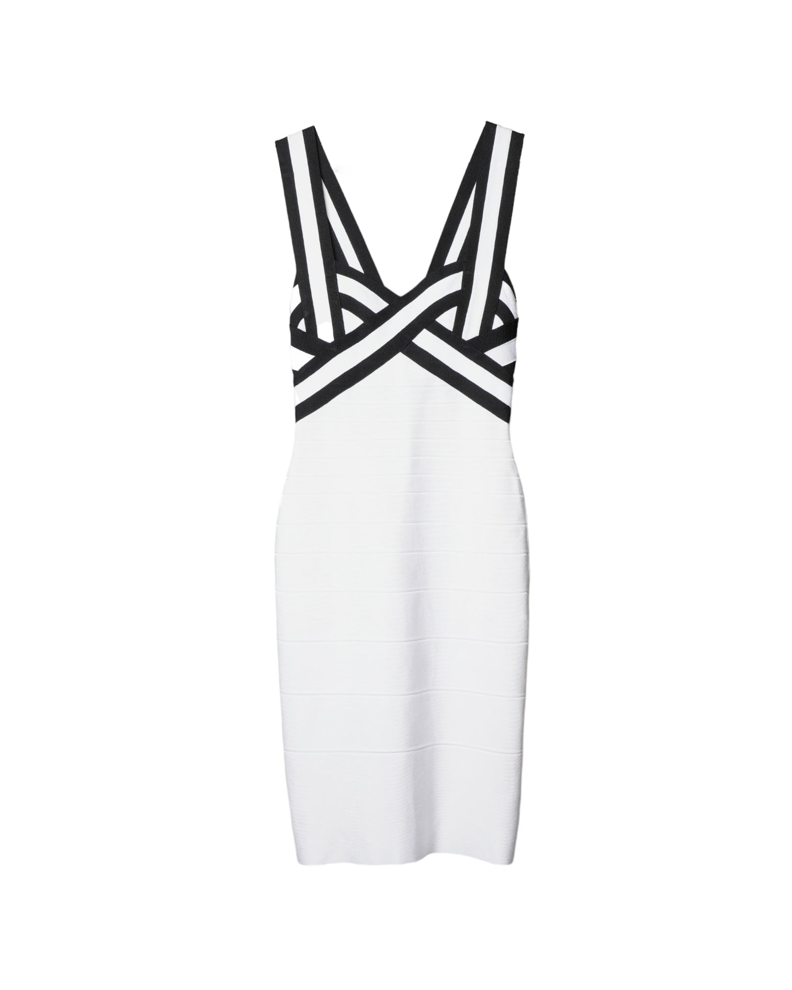 Herve Leger Bandage Dress Black & White