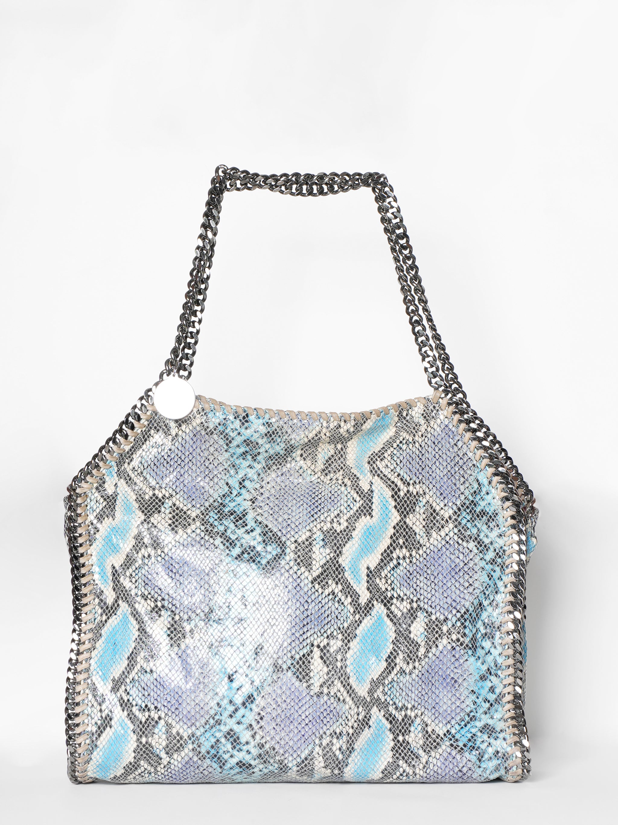 Stella Mccartney Blue Fold Over Tote Bag