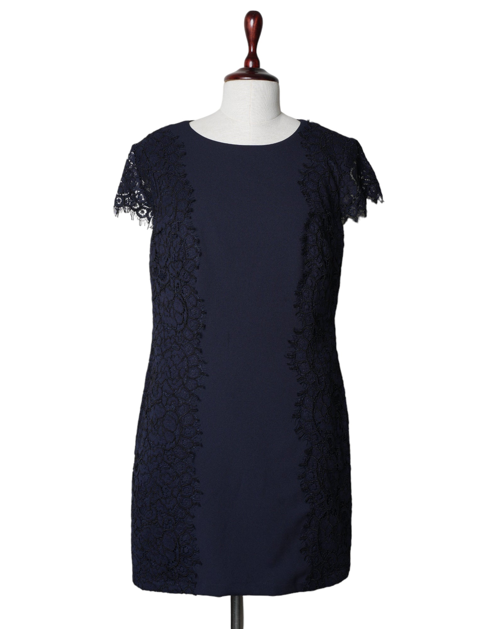 Lauren By Ralph Lauren Blue Cap Sleeves Dress