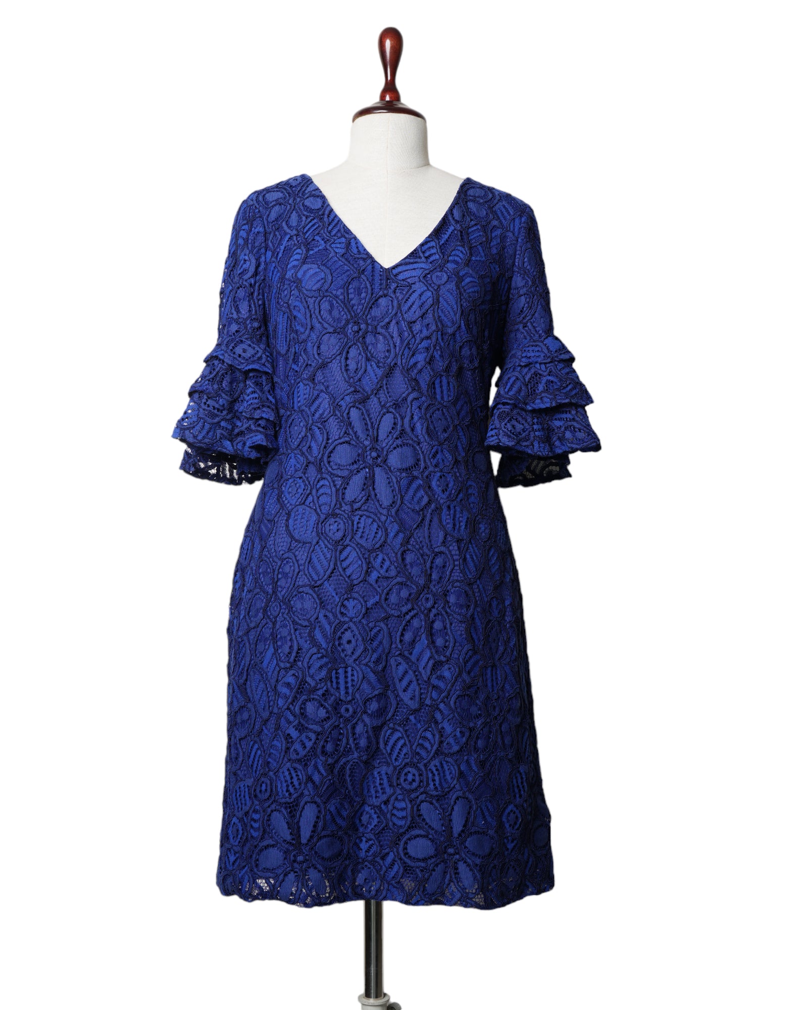 Lauren By Ralph Lauren Blue Lace Dress