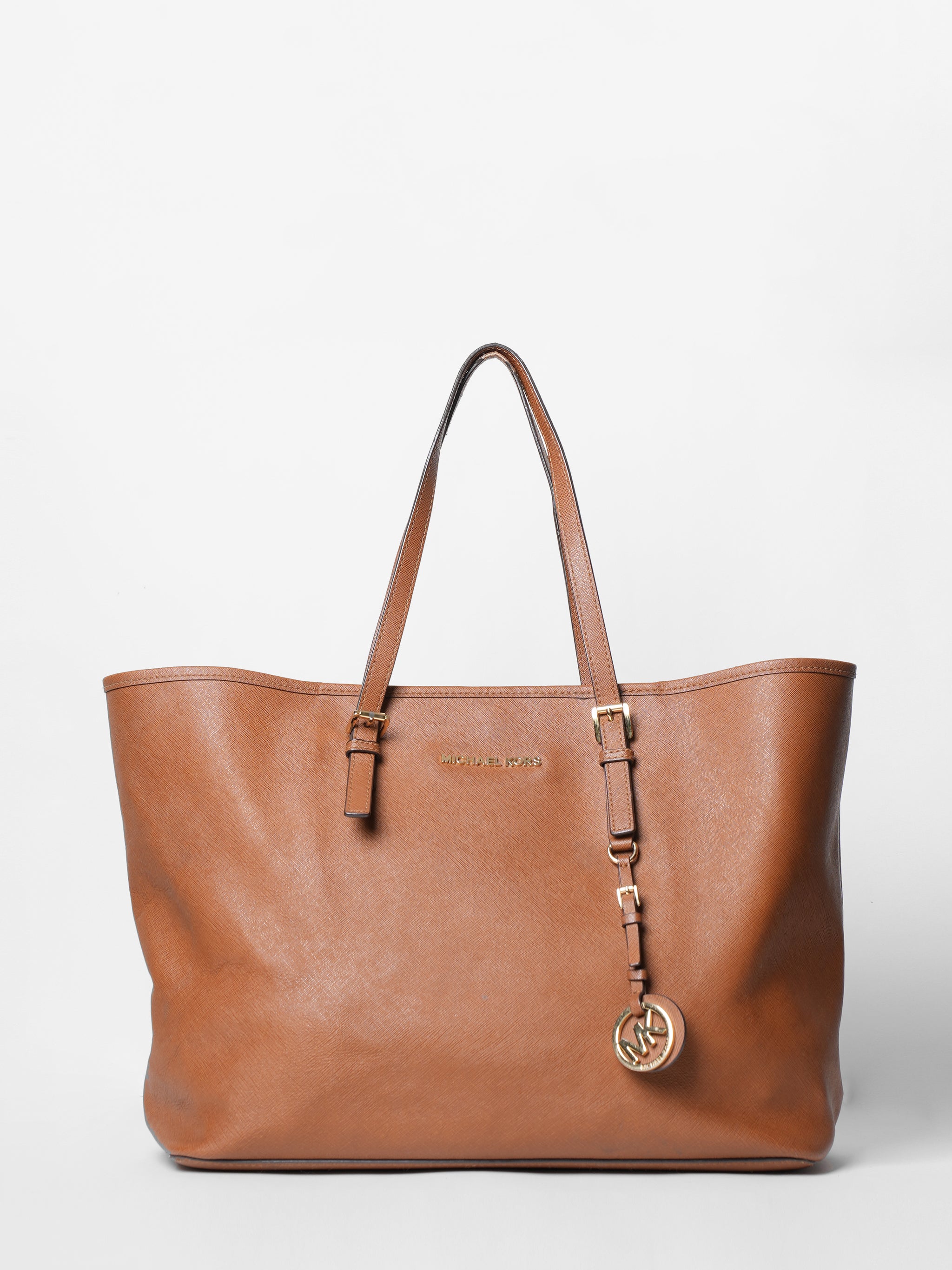 Michael Kors Leather Brown Tote Bag