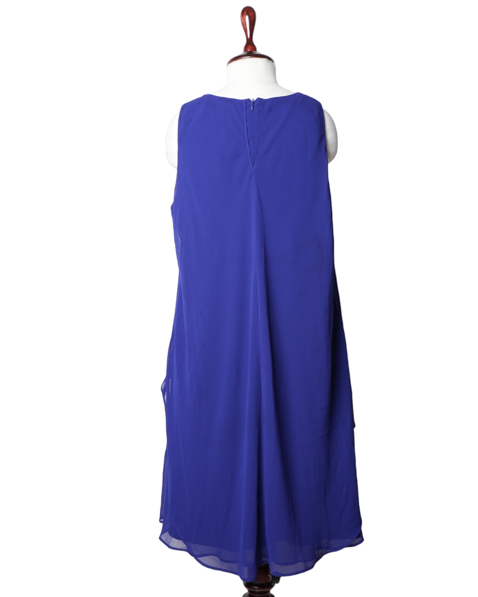 Lauren By Ralph Lauren Blue Overlay Dress