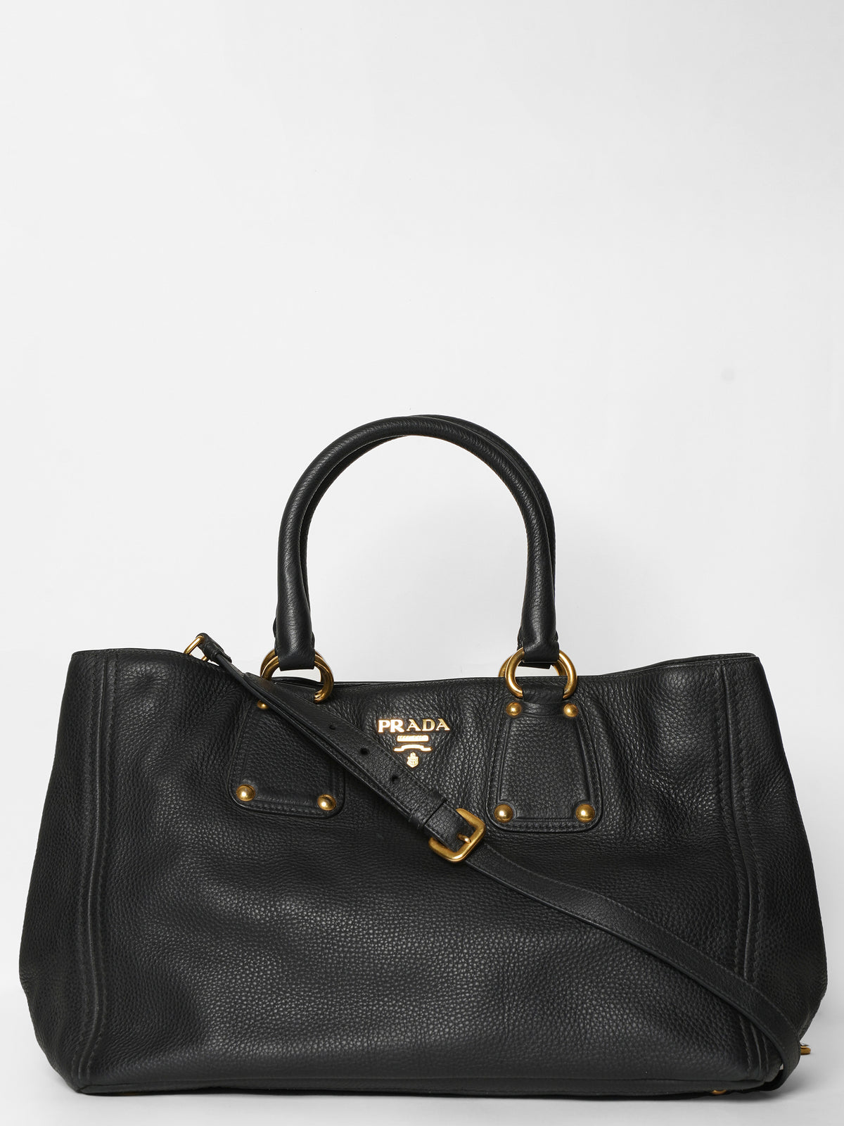Prada Vitello Daino Shoppy Tote Bag